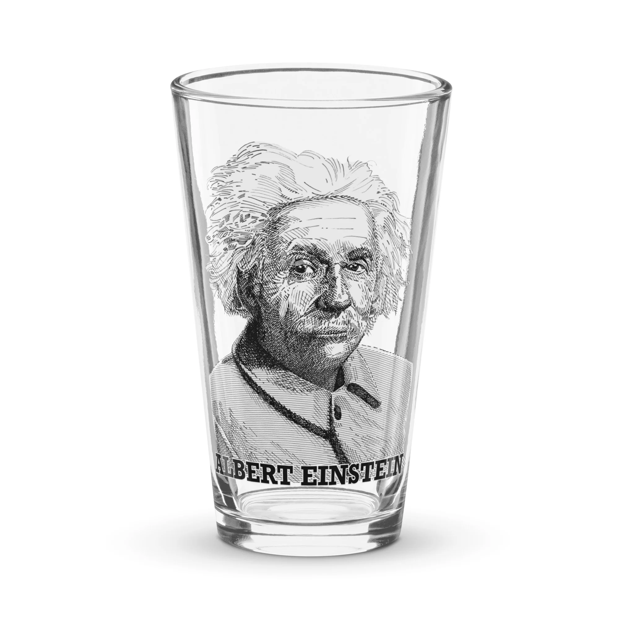 Albert Einstein Pint Glass