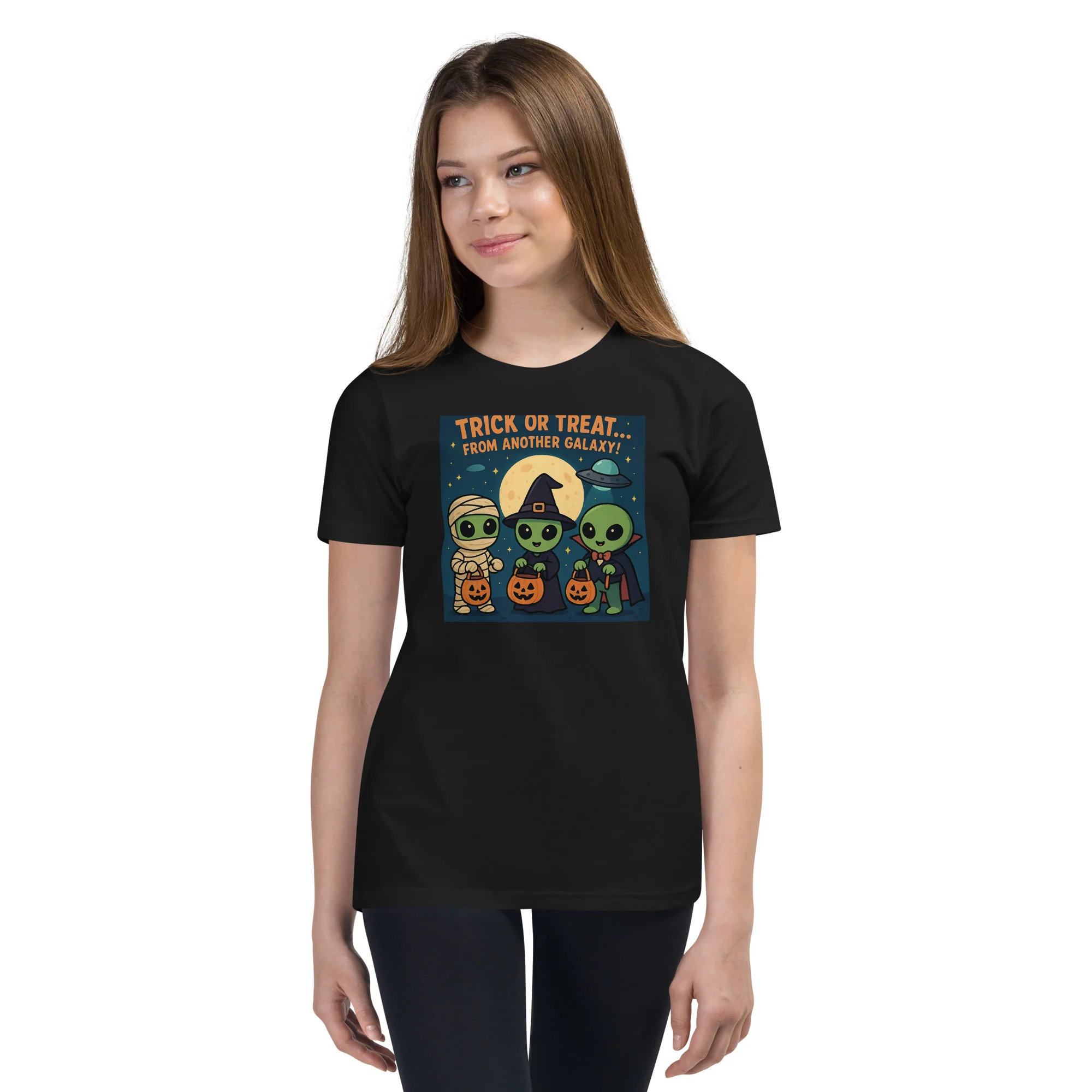 Alien Trick-or-Treaters Youth T-Shirt