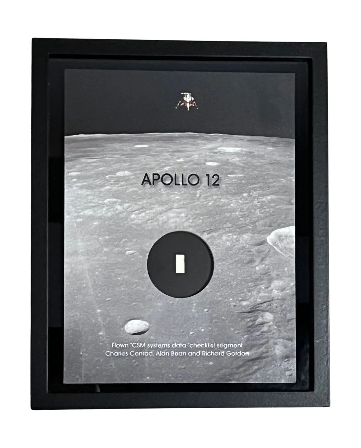 APOLLO 12 FLOWN CHECKLIST SEGMENT