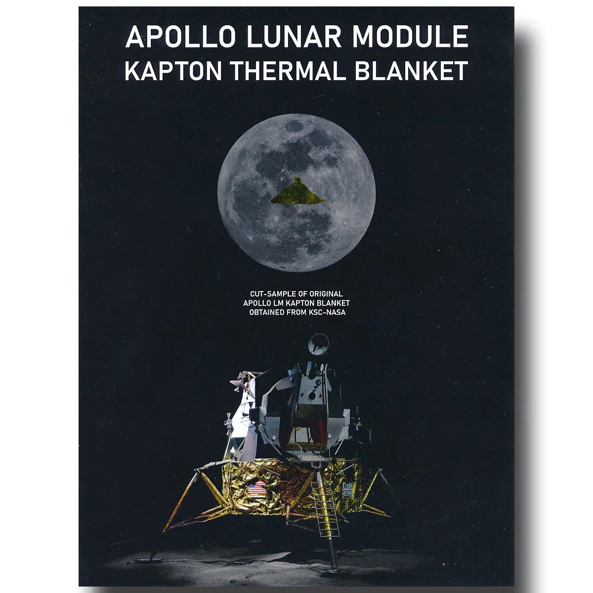APOLLO LUNAR MODULE - UNFLOWN SPARE KAPTON FOIL PRESENTATION