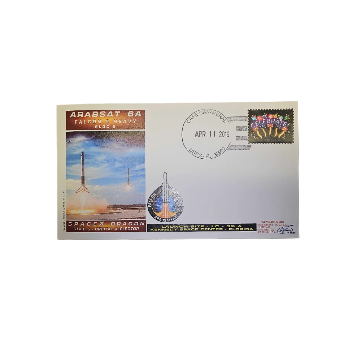 ARABSAT 6A Commemorative Vintage Cover