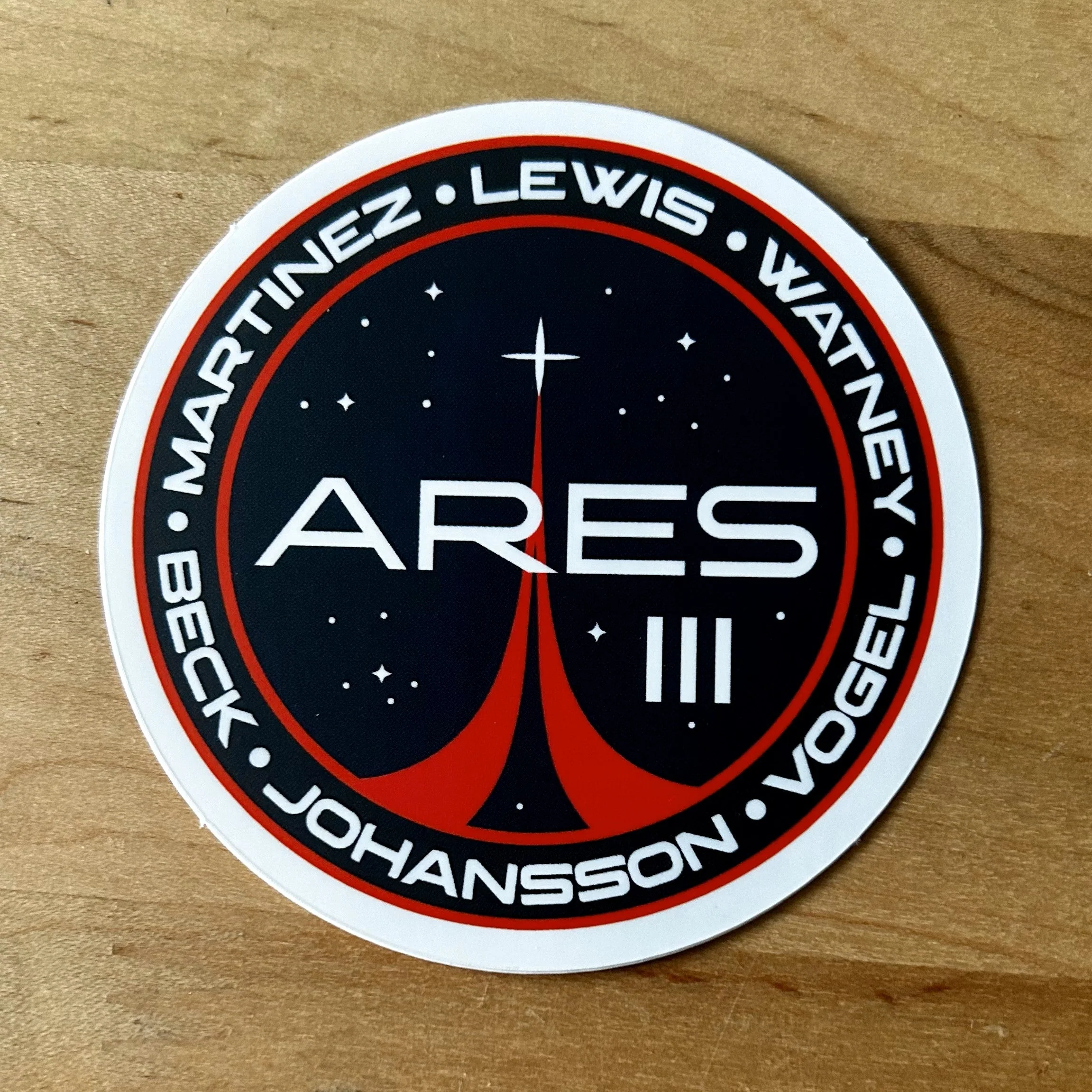 Ares III Mission Sticker