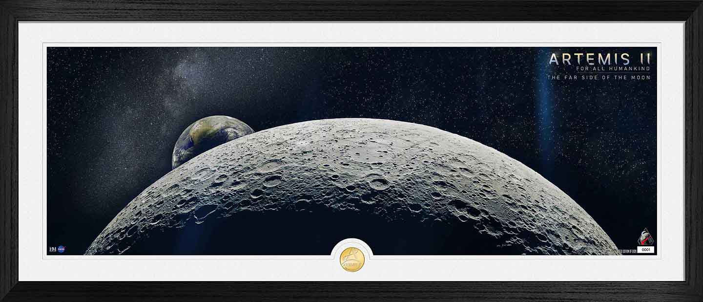 Artemis II The Far Side of the Moon Deluxe Pano Bronze Coin Photo Mint