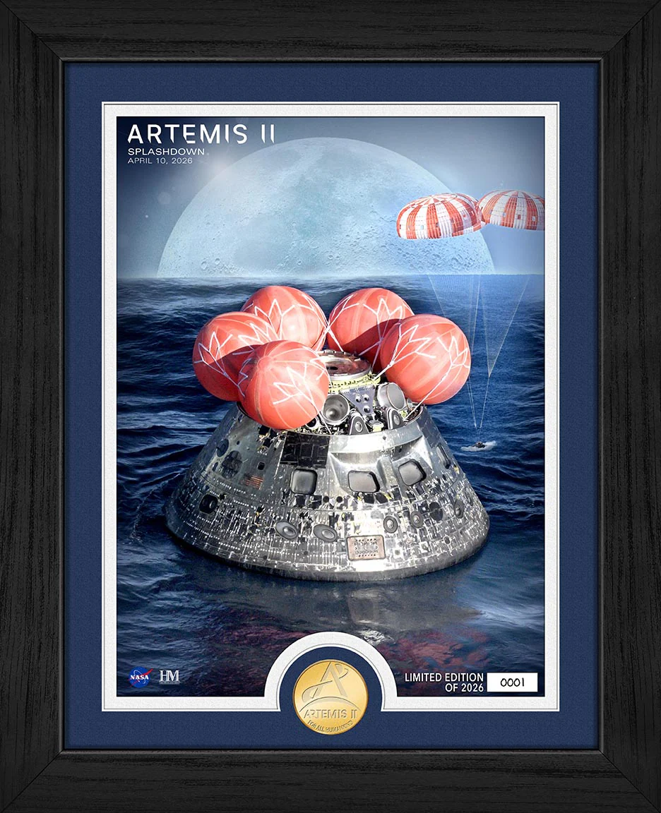 Artemis II Splashdown Bronze Coin Photo Mint