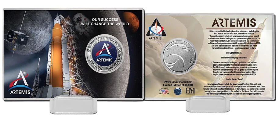 Artemis Program Coin Card 'Our Success Will Change the World"