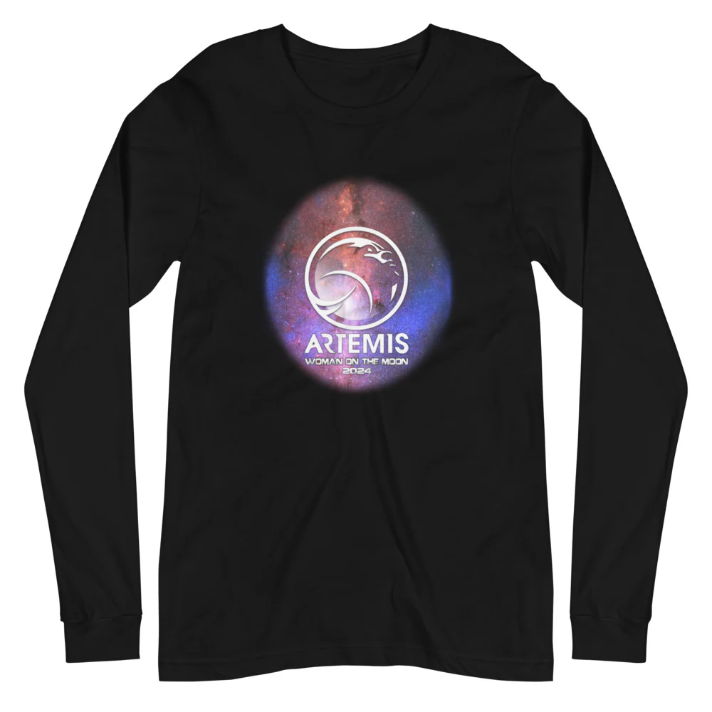 Artemis Woman on the Moon Long Sleeve Shirt
