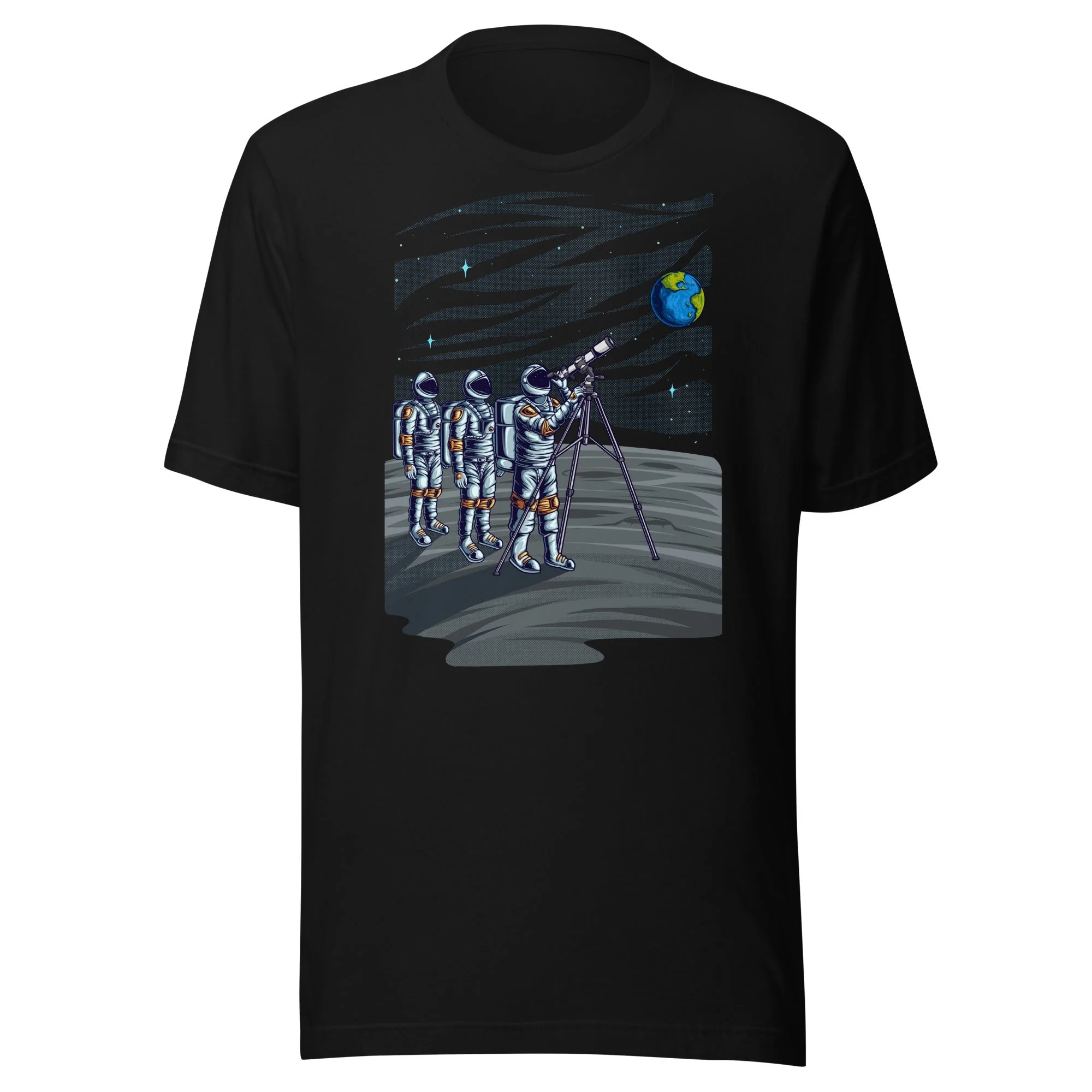 Astronauts on Lunar Surface looking at Earth in Adult Unisex - Image 2