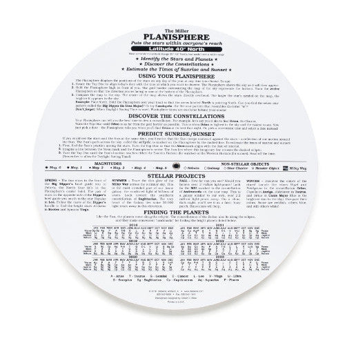 Astronomy 40° North Planisphere - Image 2