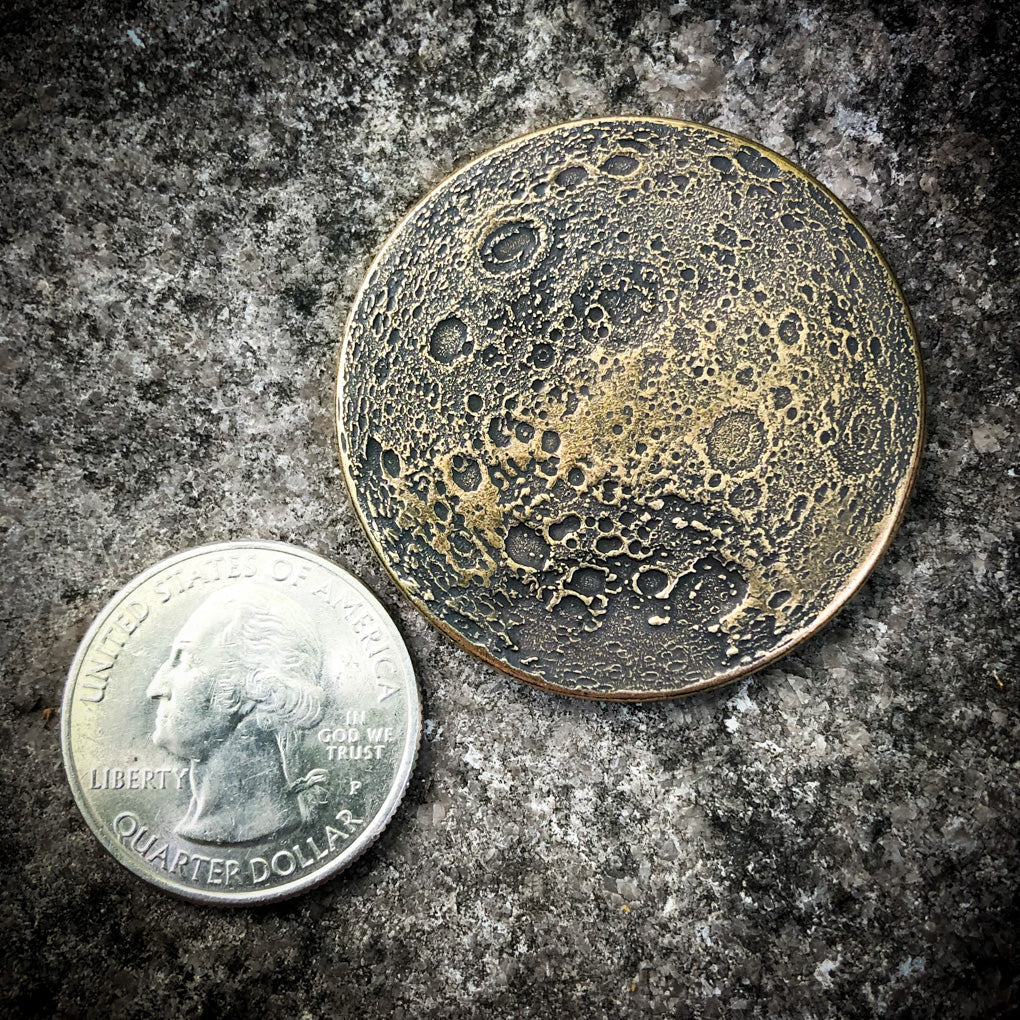Brass Super Harvest Moon Coin - Large 1.5 in - Image 4