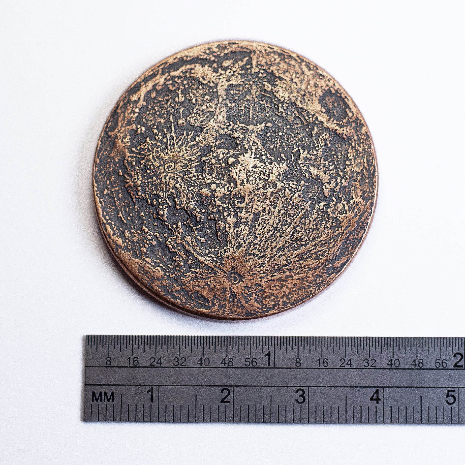 Copper Super Blood Moon Coin - Large 1.5 in - Image 5