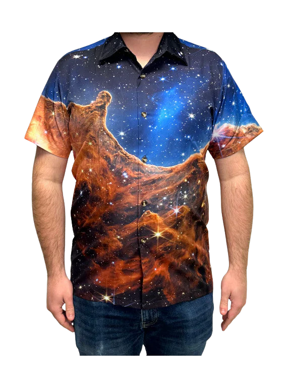 Cosmic Cliffs Button Down Shirt