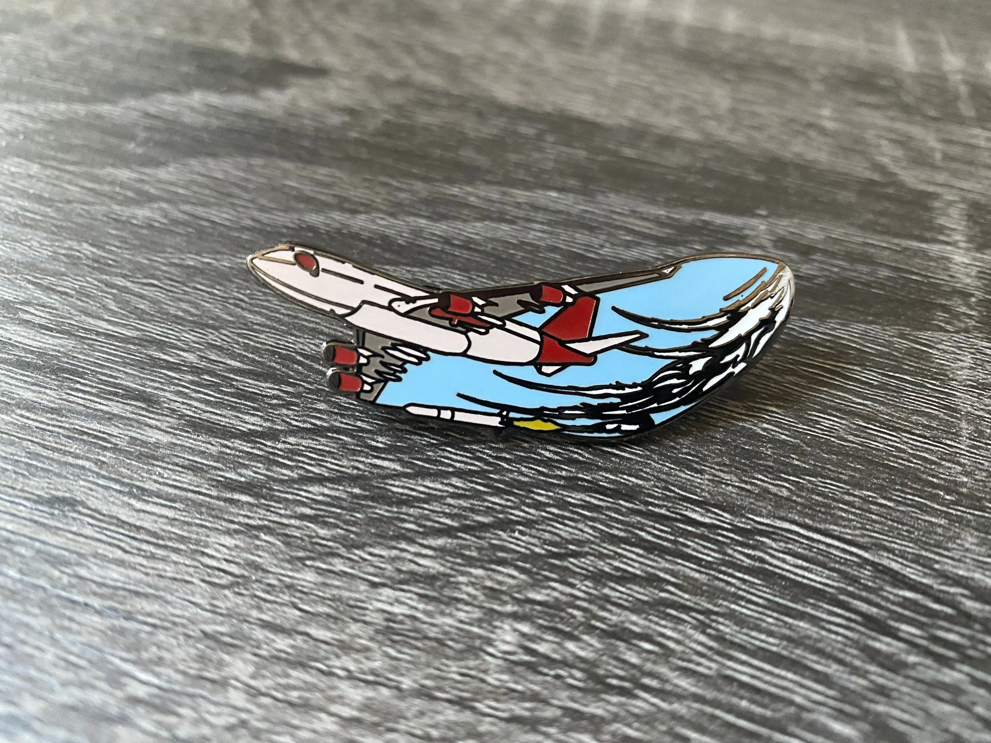 Cosmic Girl with Launcher One Rocket Enamel Pin