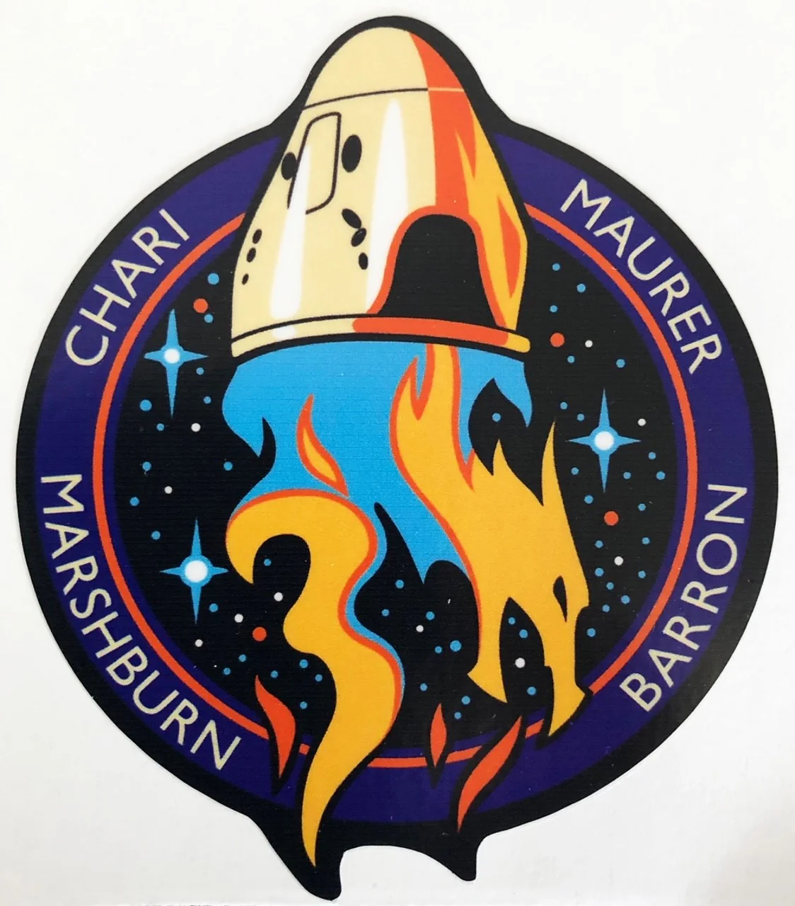 Crew-3 NASA Spacex Crew Dragon Mission Sticker