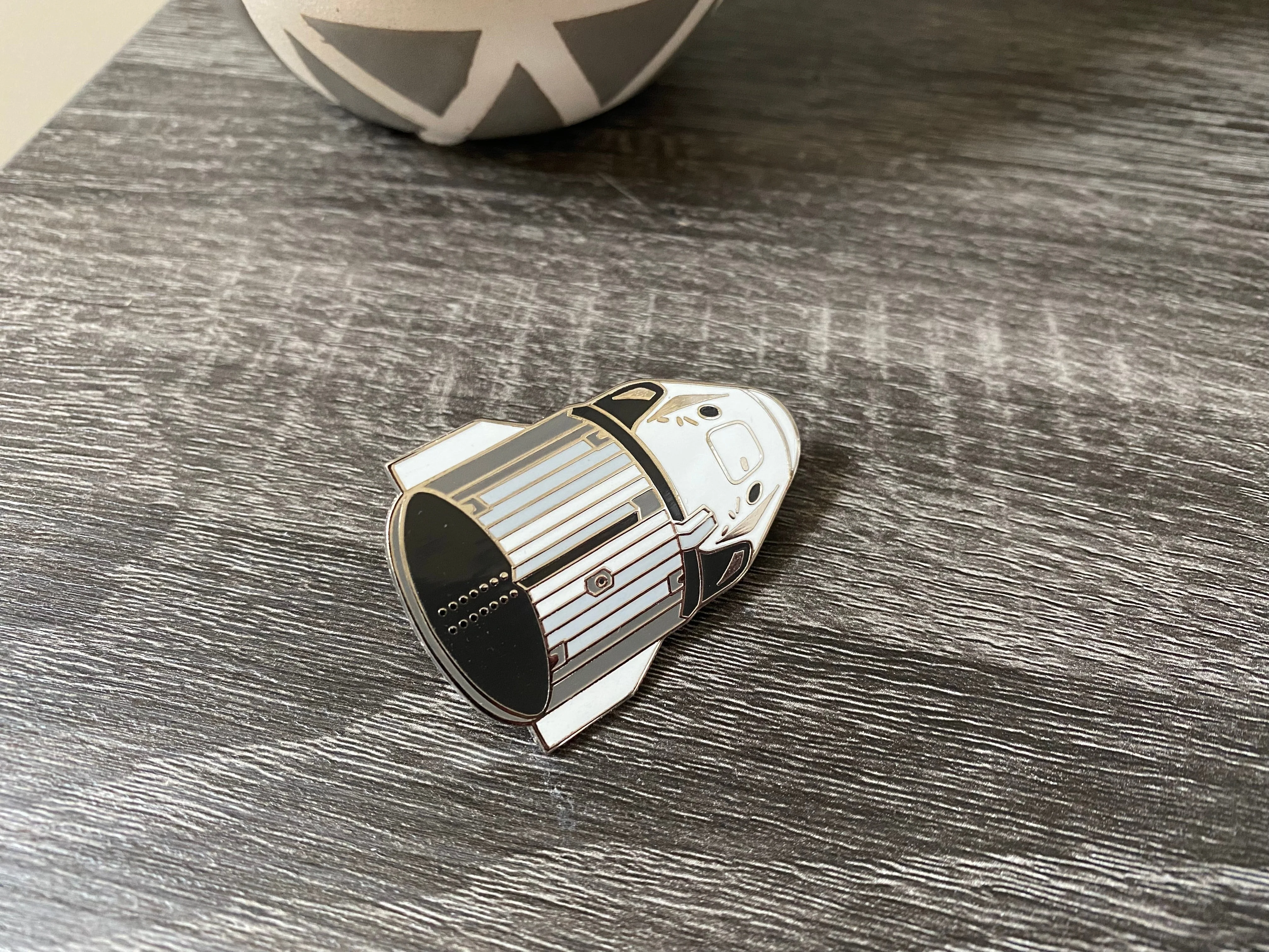 Crewed vehicle with Trunk Hard Enamel Pin - Image 2