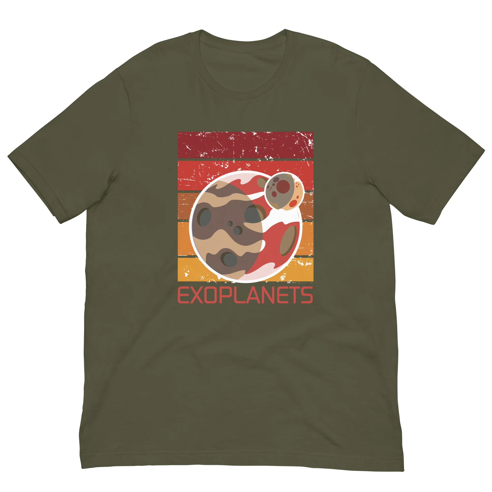 Exoplanets Stripe Retro T-Shirt - Image 2