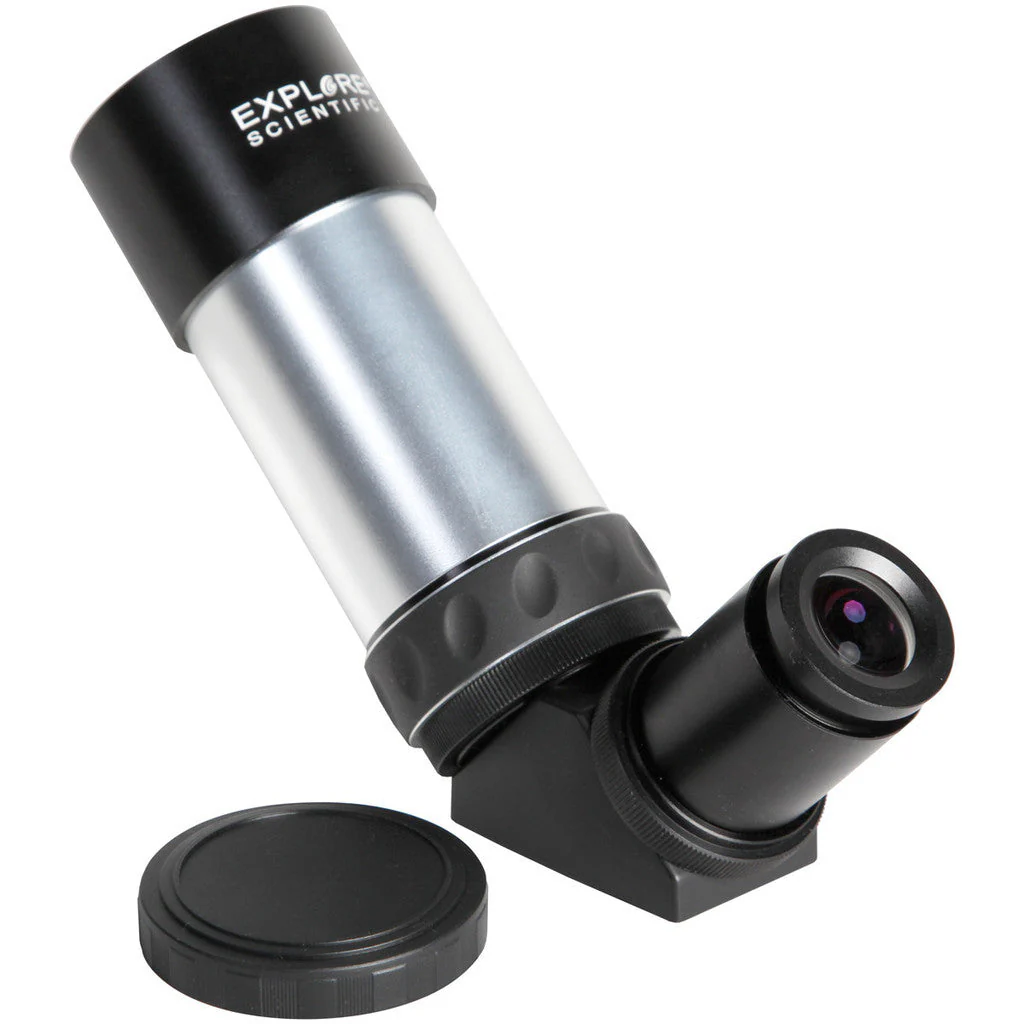 Explore Scientific 8x50 Illuminated Right Angle Polar Finder Scope with NEW long battery life Illuminator II - Image 2