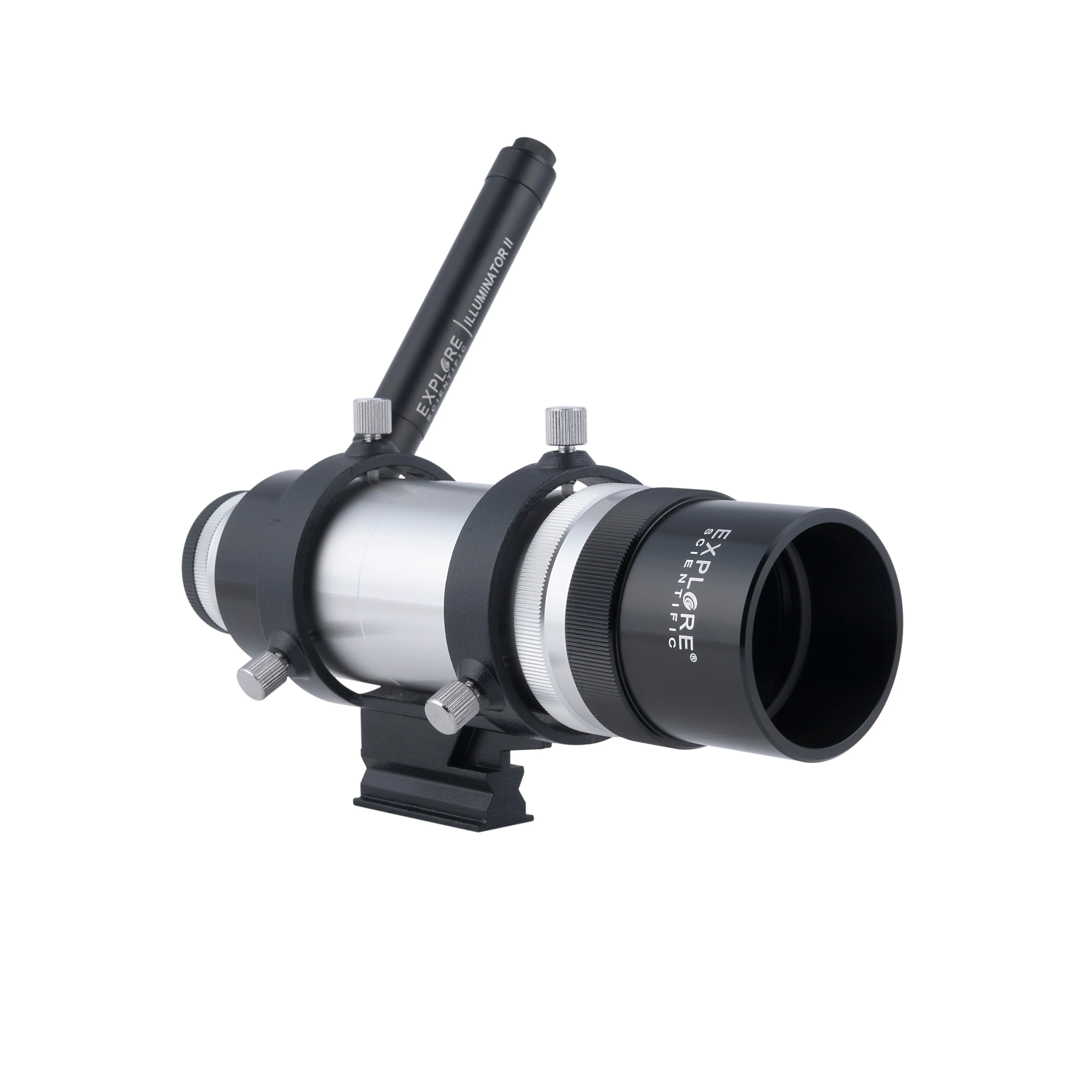Explore Scientific 8x50 Straight Through Illuminated Viewfinder with Bracket and NEW long battery life Illuminator II - Image 6