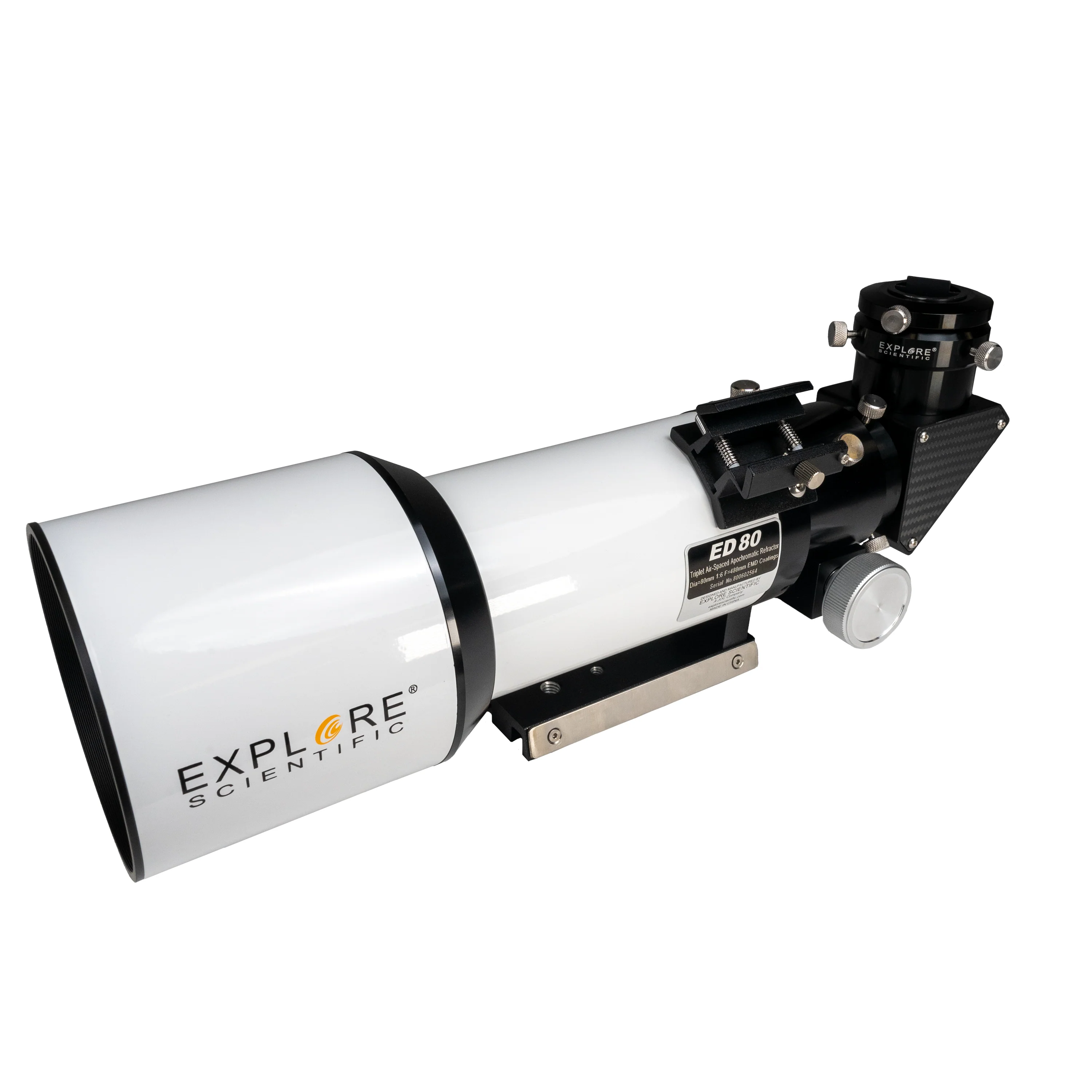 Explore Scientific ED80 Essential Series Air-Spaced Triplet Refractor Telescope with 0.8x Focal Reducer and iEXOS-100-2 PMC-Eight Equatorial Tracker System with WiFi and Bluetooth® - Image 4
