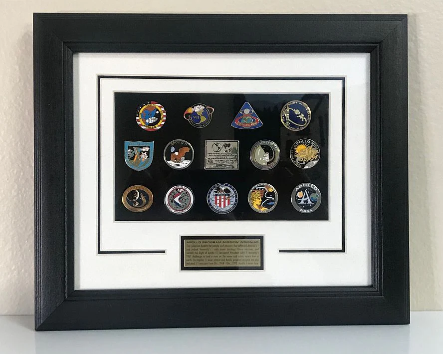 *Framed Apollo Pin Set