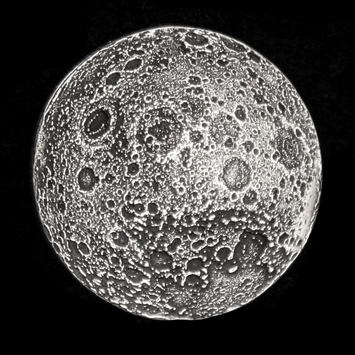 Full Moon Silver Coin - 1 in / 26 mm - Image 3
