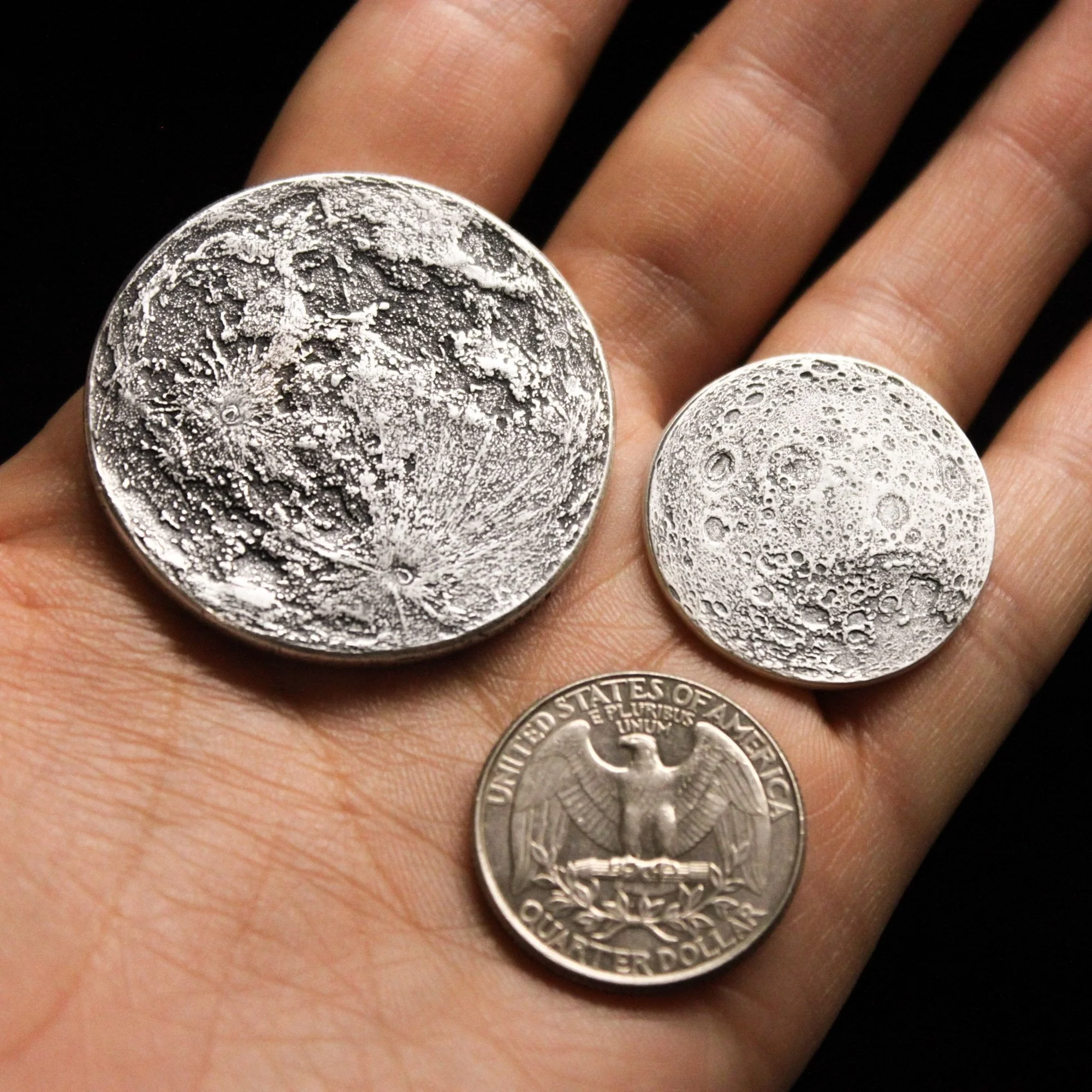 Full Moon Silver Coin - 1 in / 26 mm - Image 8