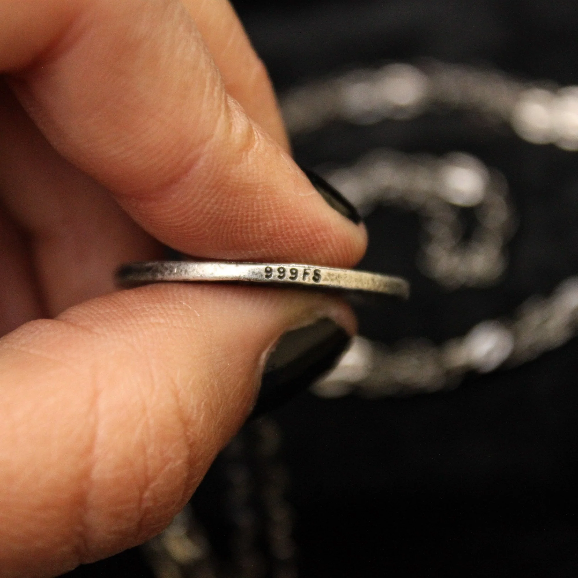 Full Moon Silver Necklace or Charm - Image 11
