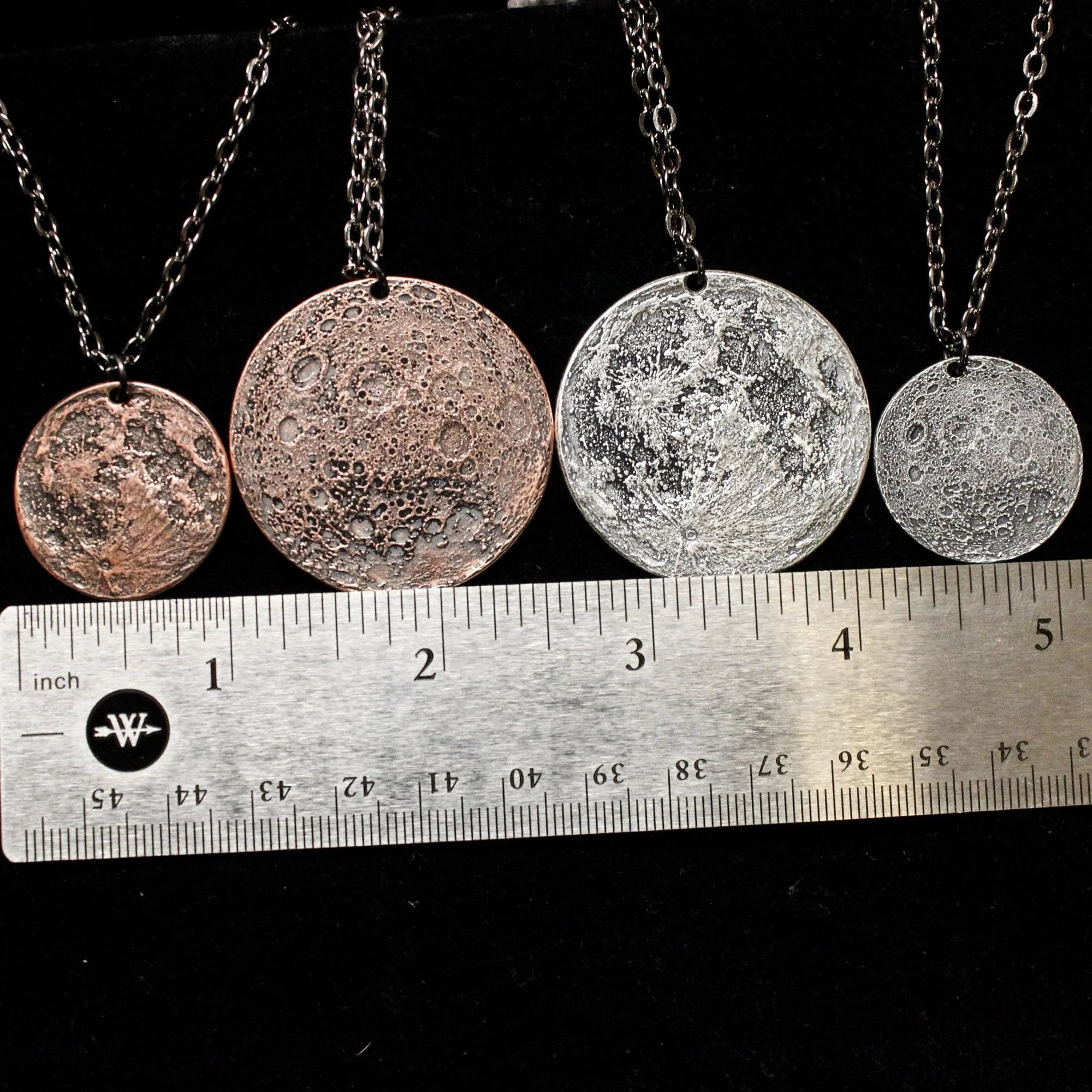 Full Moon Silver Necklace or Charm - Image 13