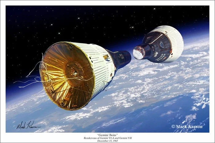 Gemini VI-A and Gemini VII - Giclee Print 11 x 14 or 16 x 24
