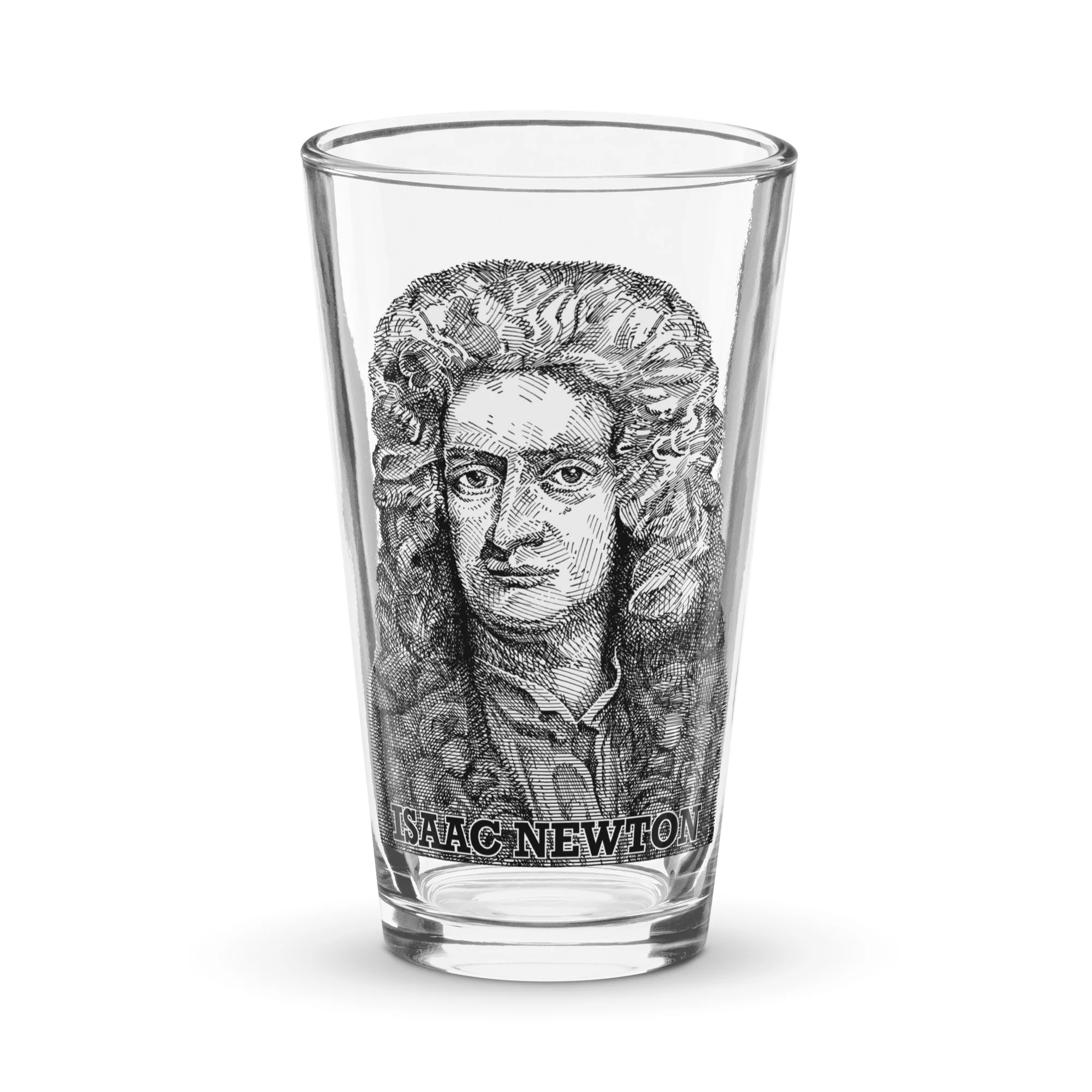 Isaac Newton Pint Glass