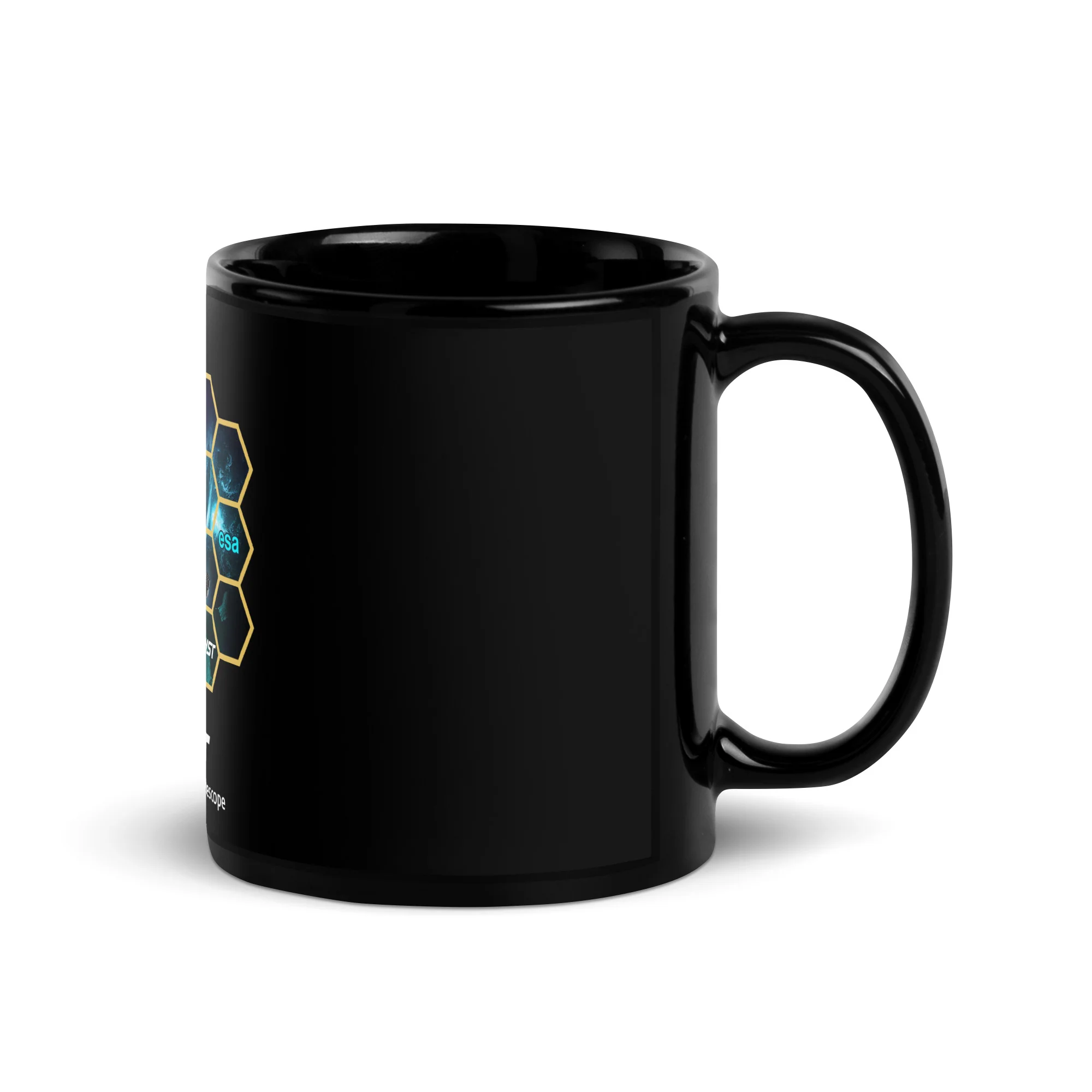 James Webb Space Telescope Black Glossy Mug - Image 2