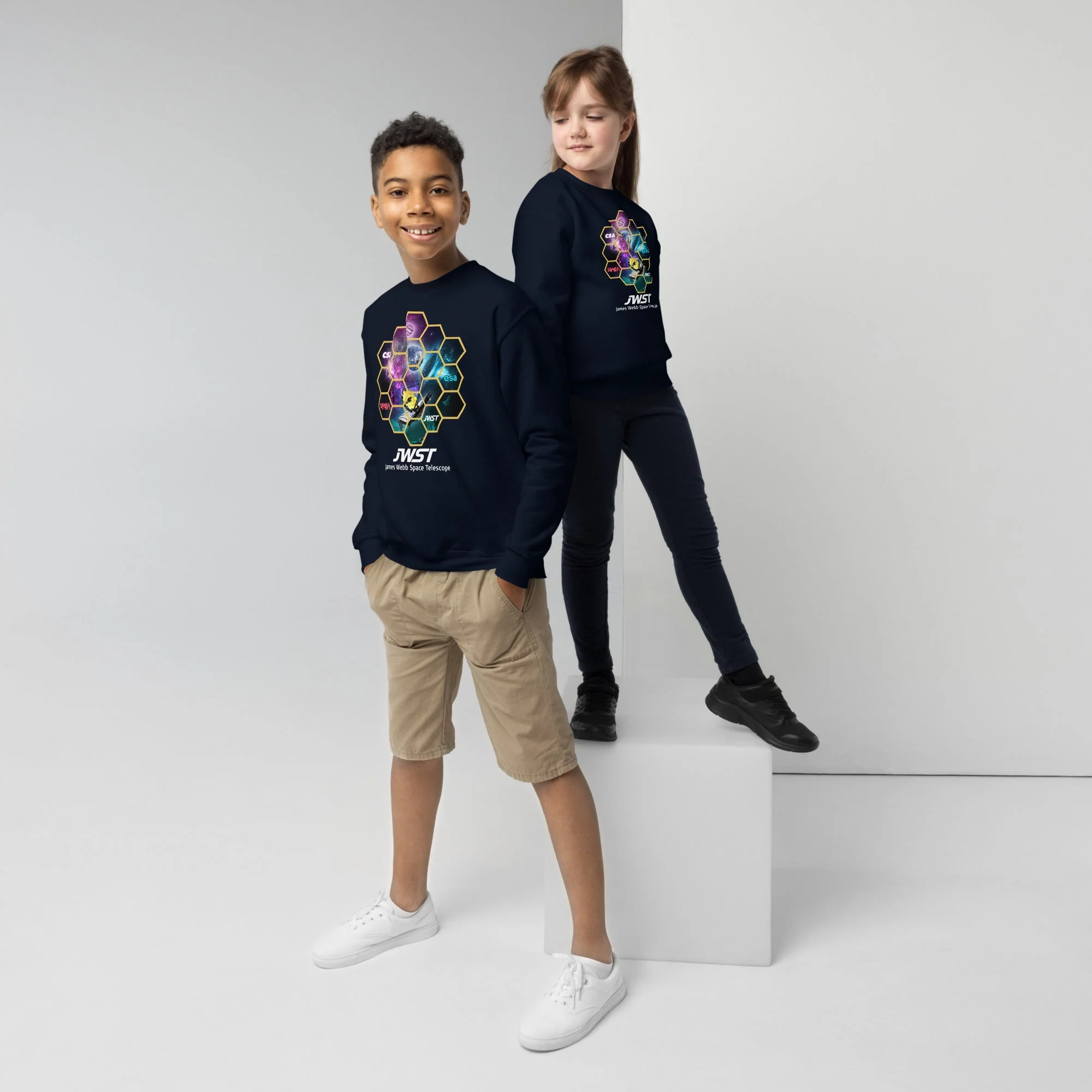 James Webb Space Telescope Youth crewneck sweatshirt - Image 2