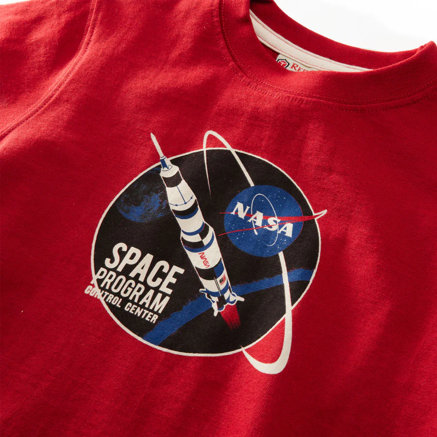 Kids Space Program T-Shirt - Heritage Red - Image 2