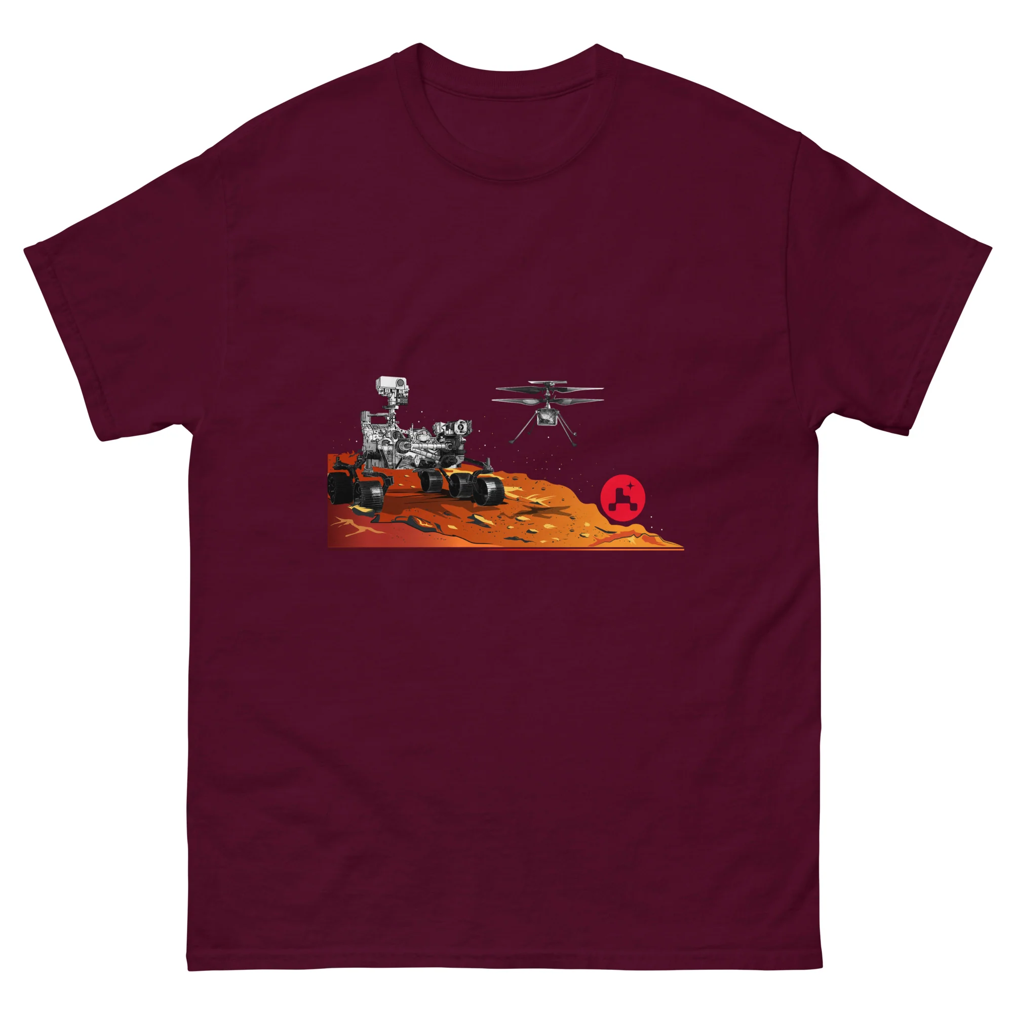 MARS 2020 Perseverance Rover and Ingenuity Helicopter -  Adult Unisex T Shirt