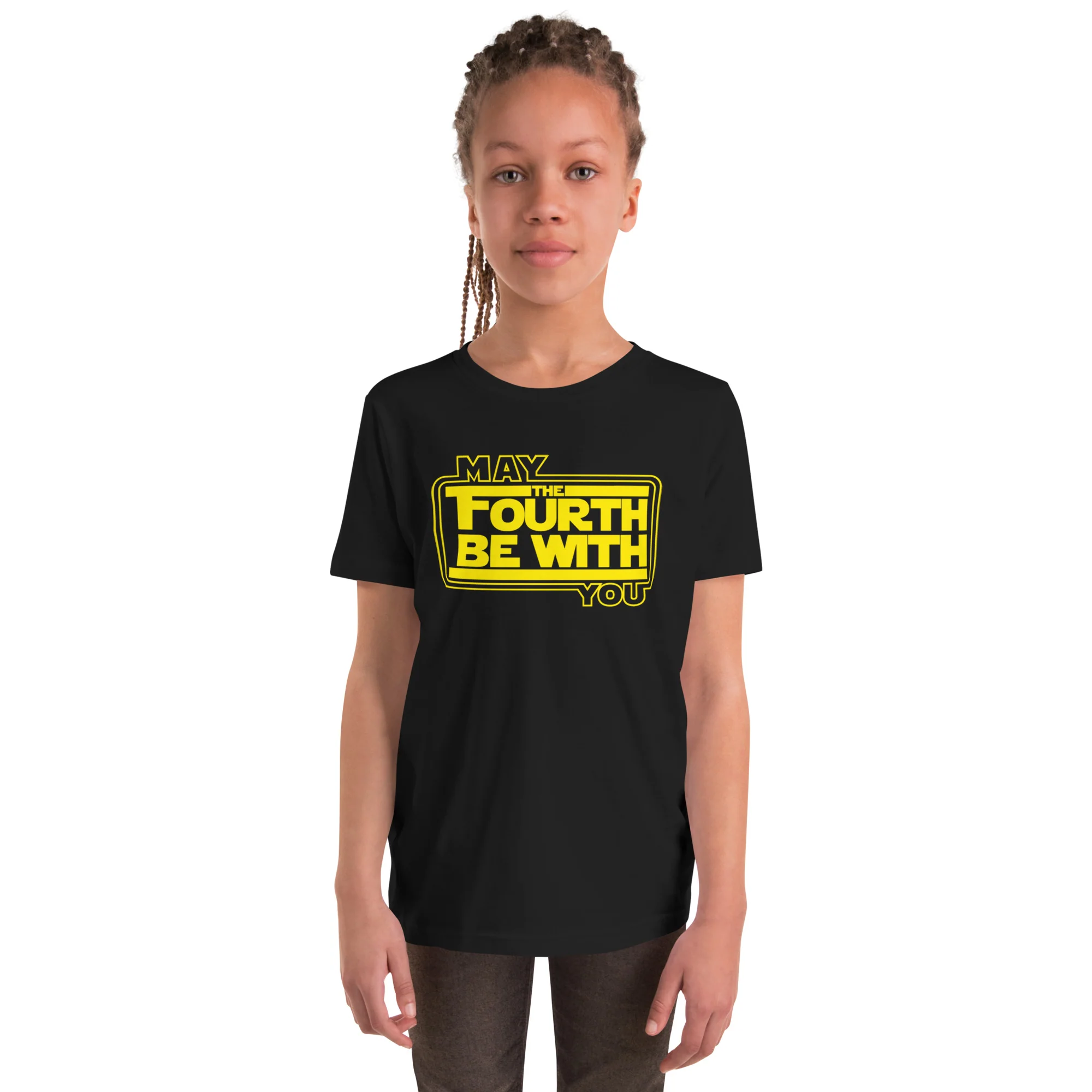 "May the fourth be with you" Premium Star Wars Day Youth T-Shirt - Image 2