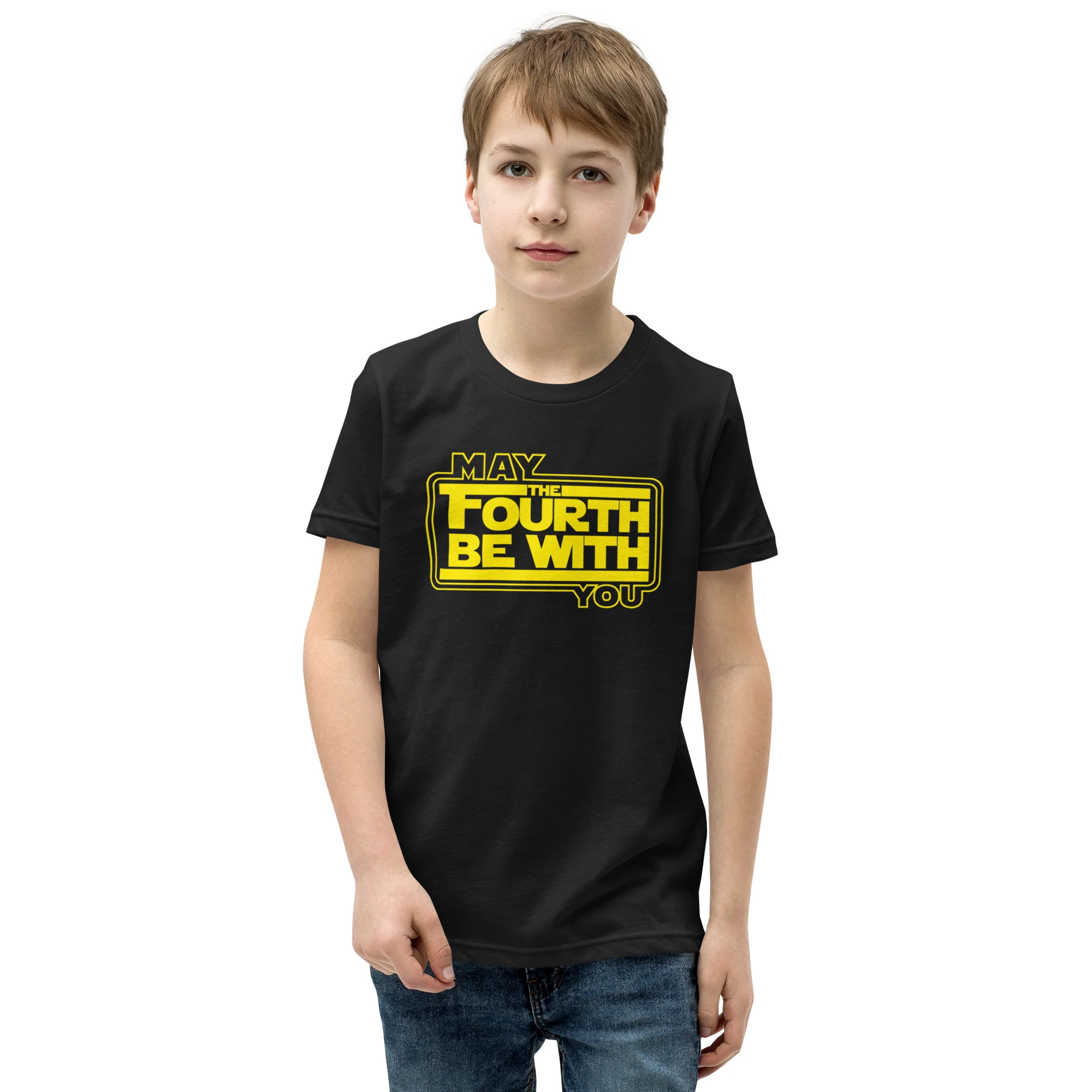 "May the fourth be with you" Premium Star Wars Day Youth T-Shirt - Image 3