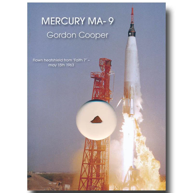 Mercury MA-9 "Faith 7" Flown Heatshield Fragment