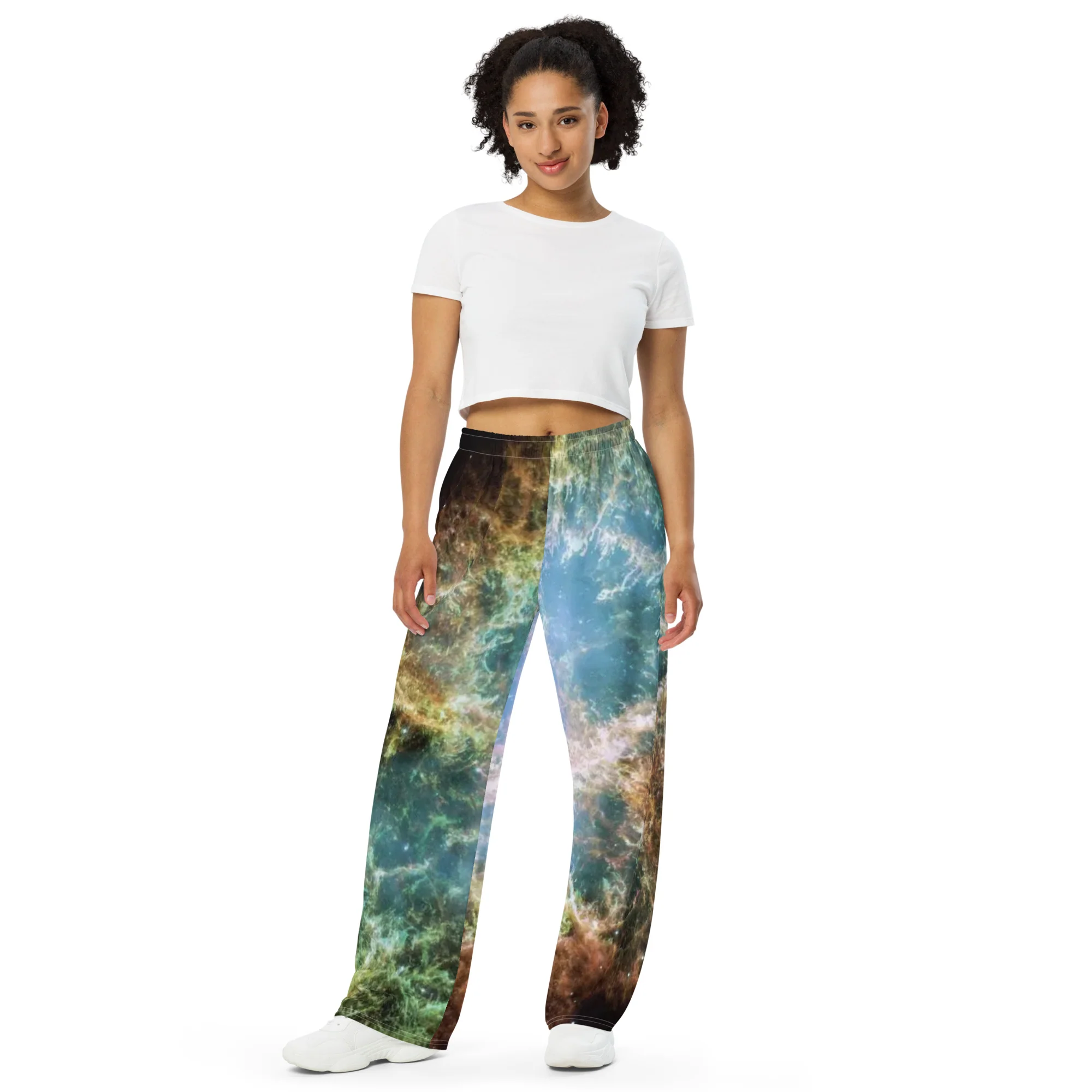 The Crab Nebula NASA All-over print unisex wide-leg pants
