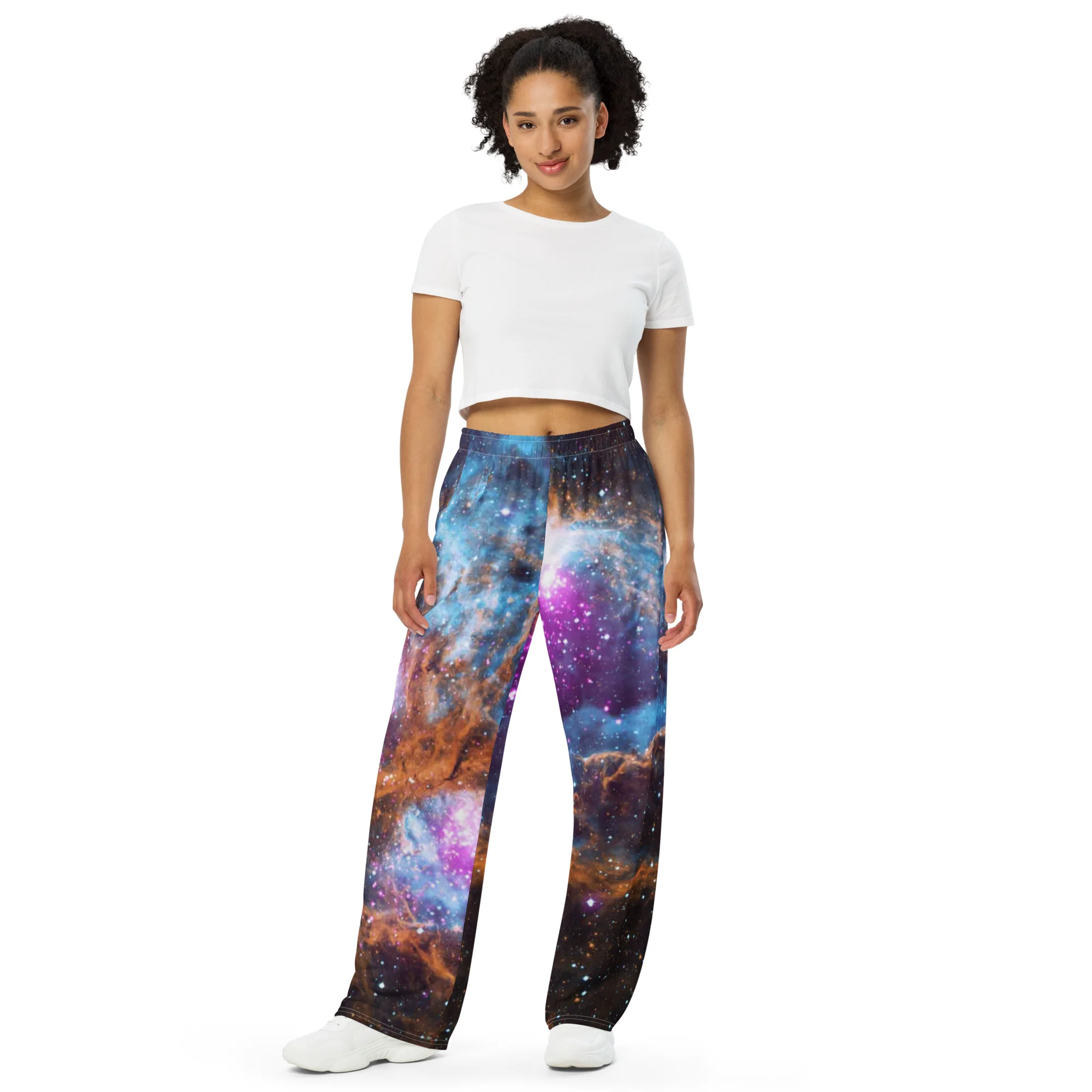 NASA Cosmic ‘Winter’ Wonderland All-over print unisex wide-leg pants