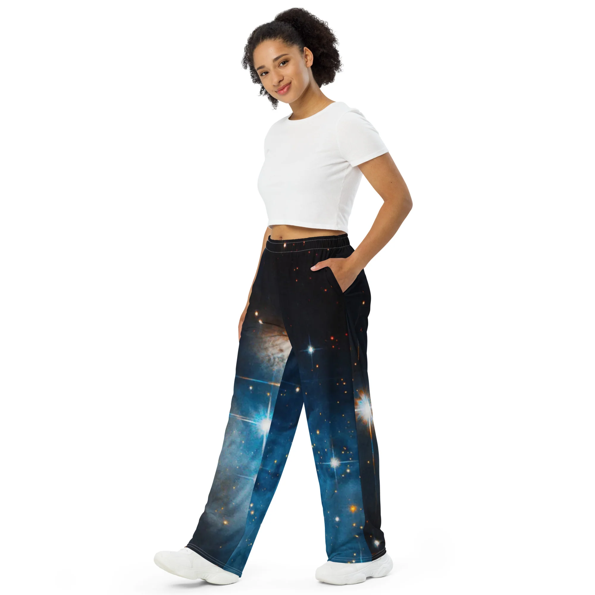 NASA Observing a Dark Nebula All-over print unisex wide-leg pants - Image 2