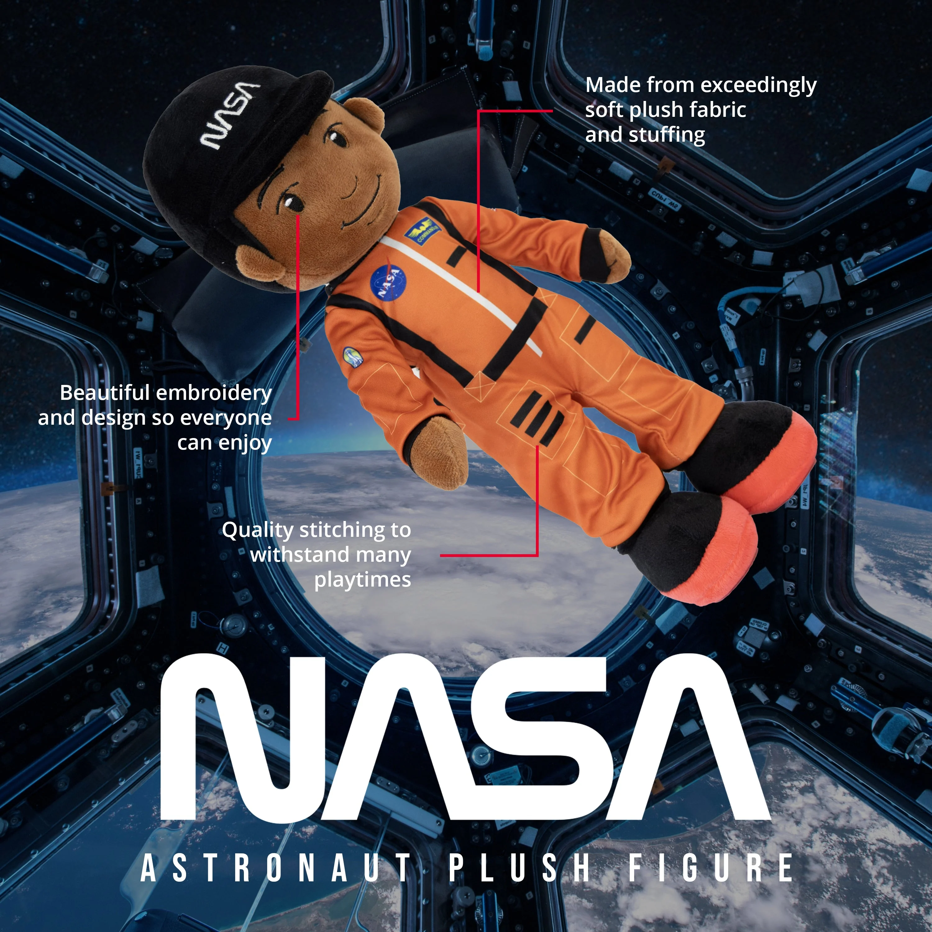 NASA Astronaut Charlie 14” Plush Figure - Image 2