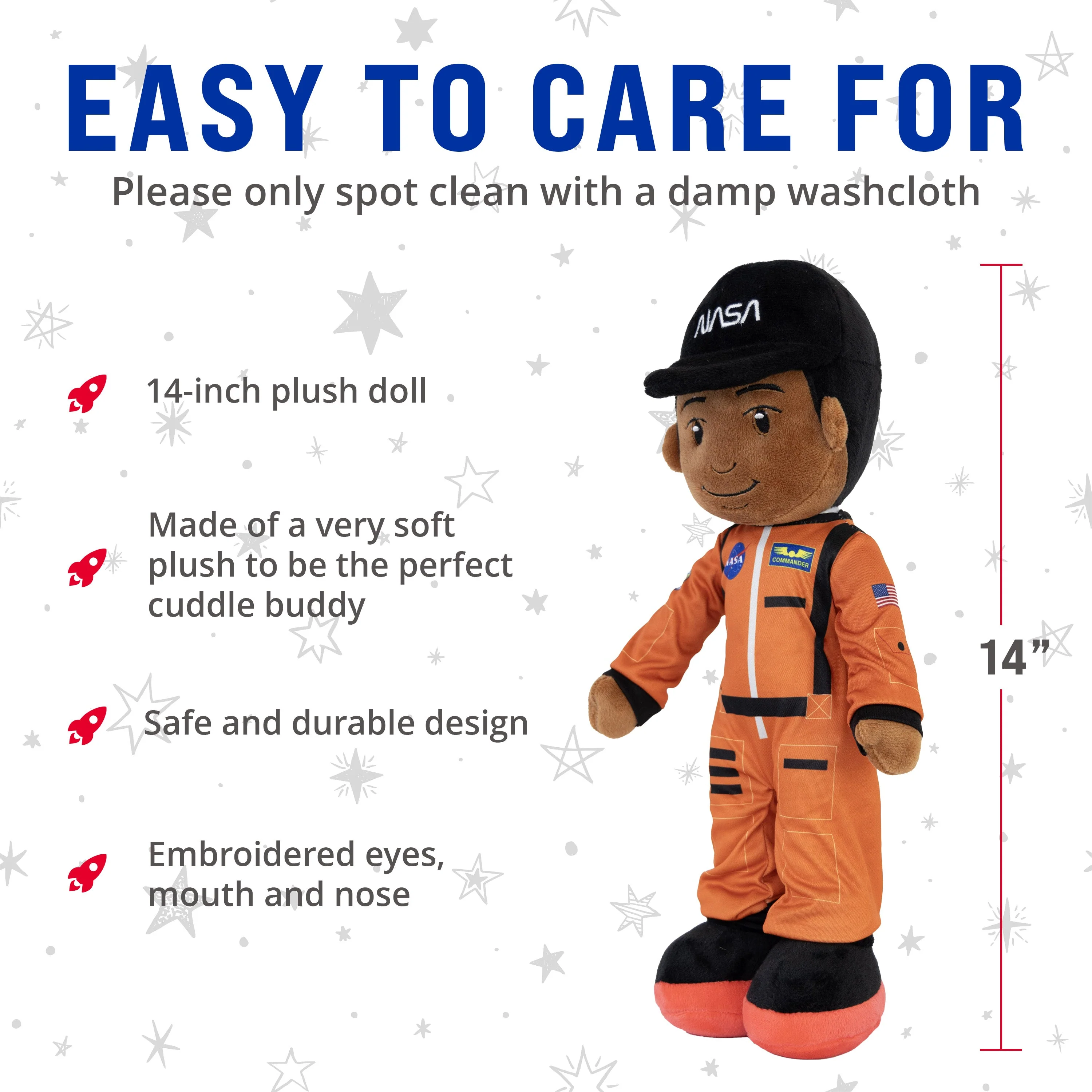 NASA Astronaut Charlie 14” Plush Figure - Image 4