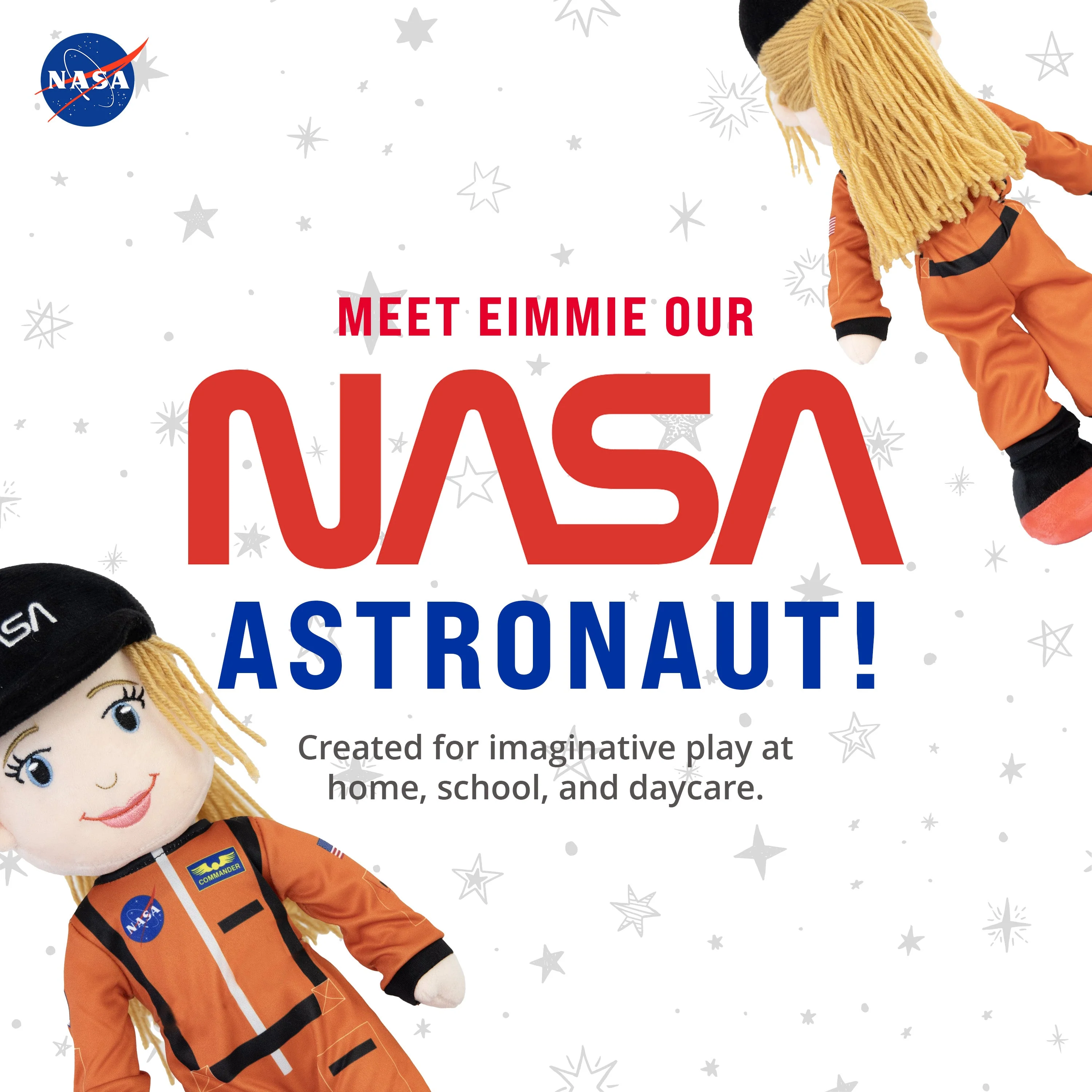 NASA Astronaut Eimmie 14” Plush Figure - Image 3