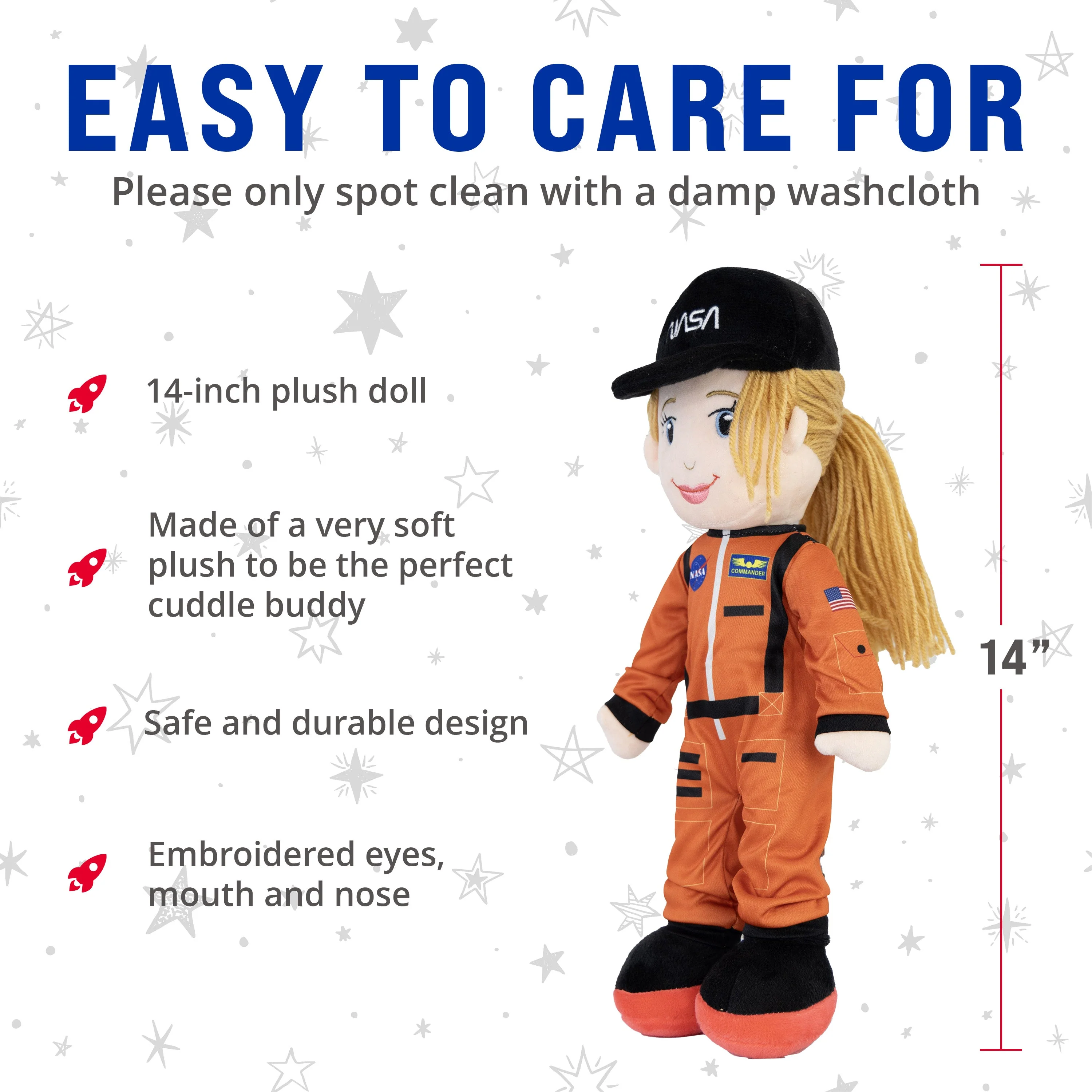 NASA Astronaut Eimmie 14” Plush Figure - Image 4