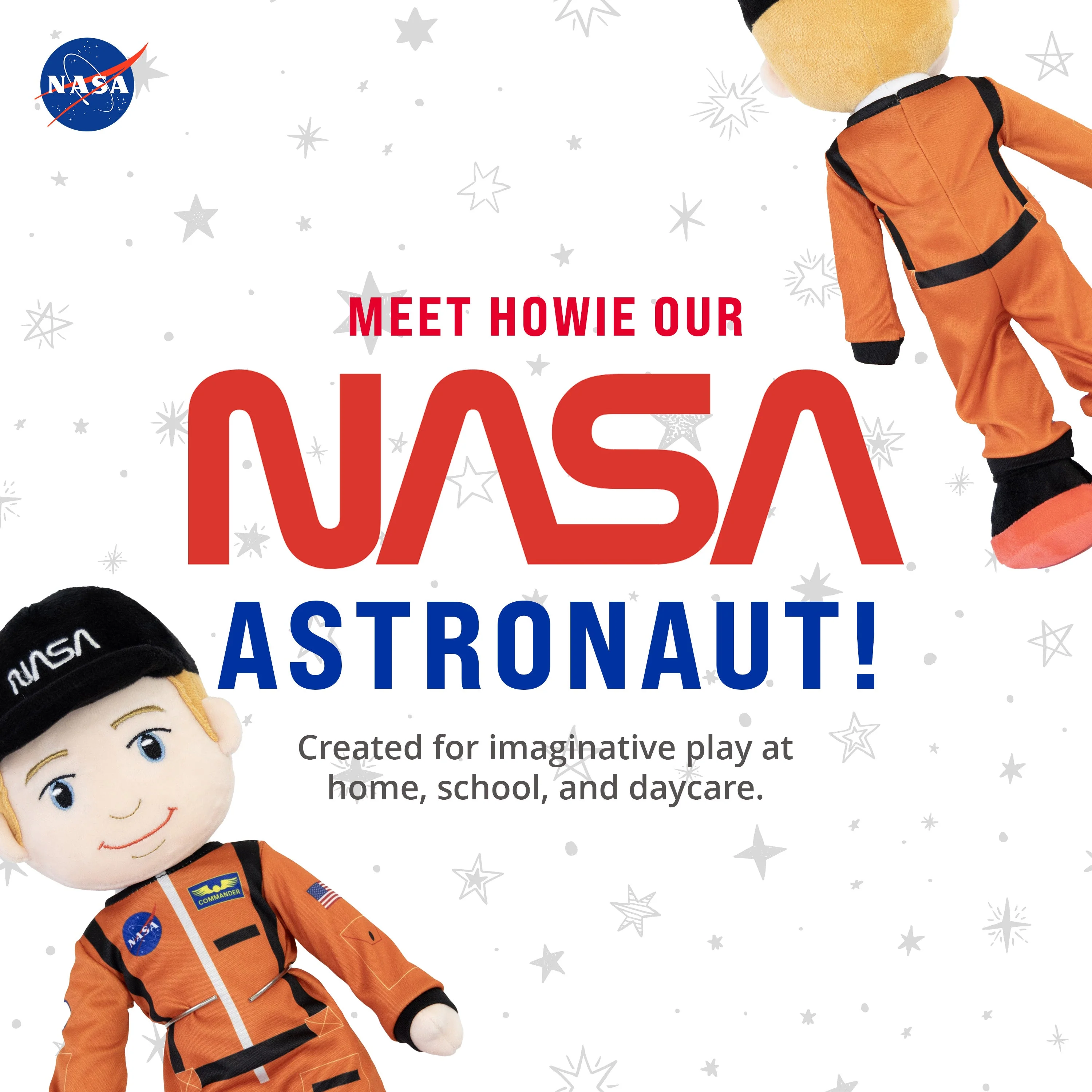 NASA Astronaut Howie 14” Plush Figure - Image 3