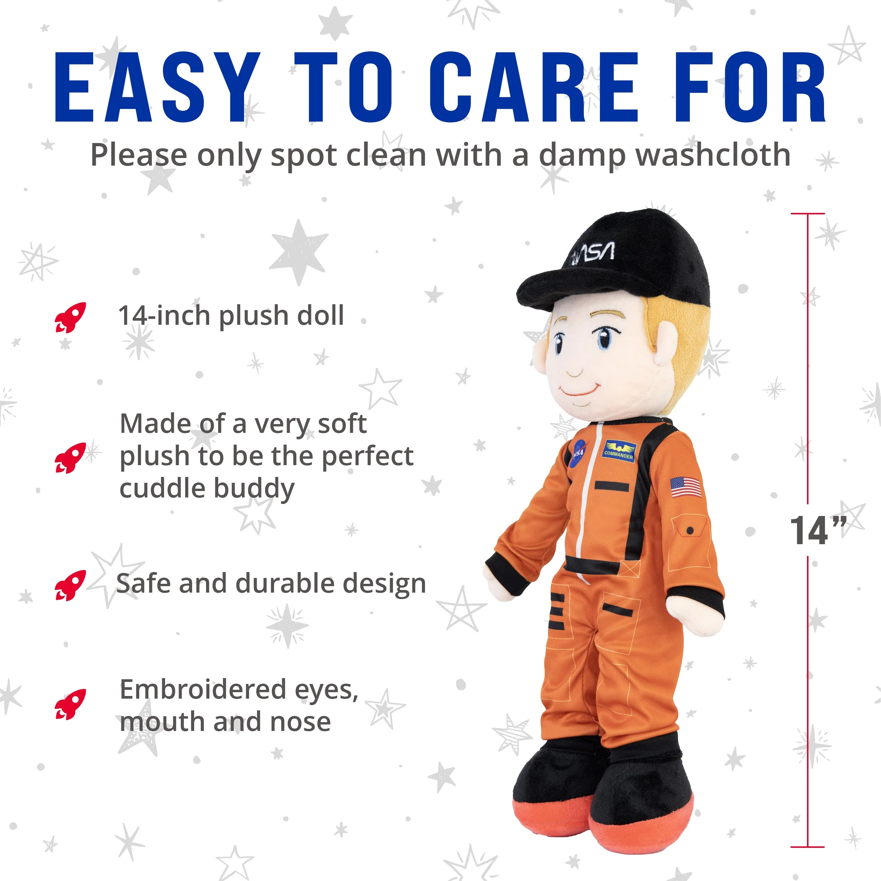 NASA Astronaut Howie 14” Plush Figure - Image 4