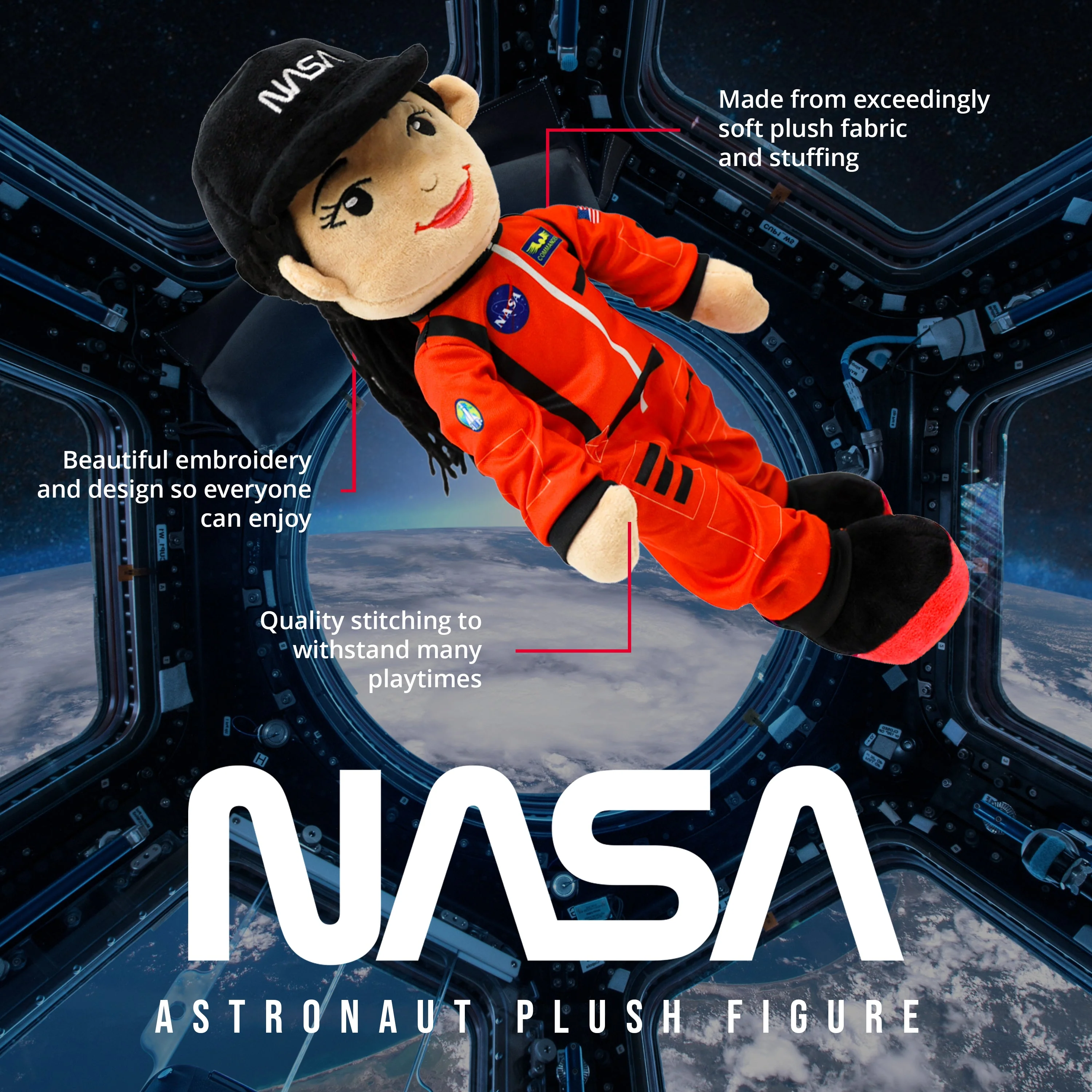 NASA Astronaut Jennie 14” Plush Figure - Image 2