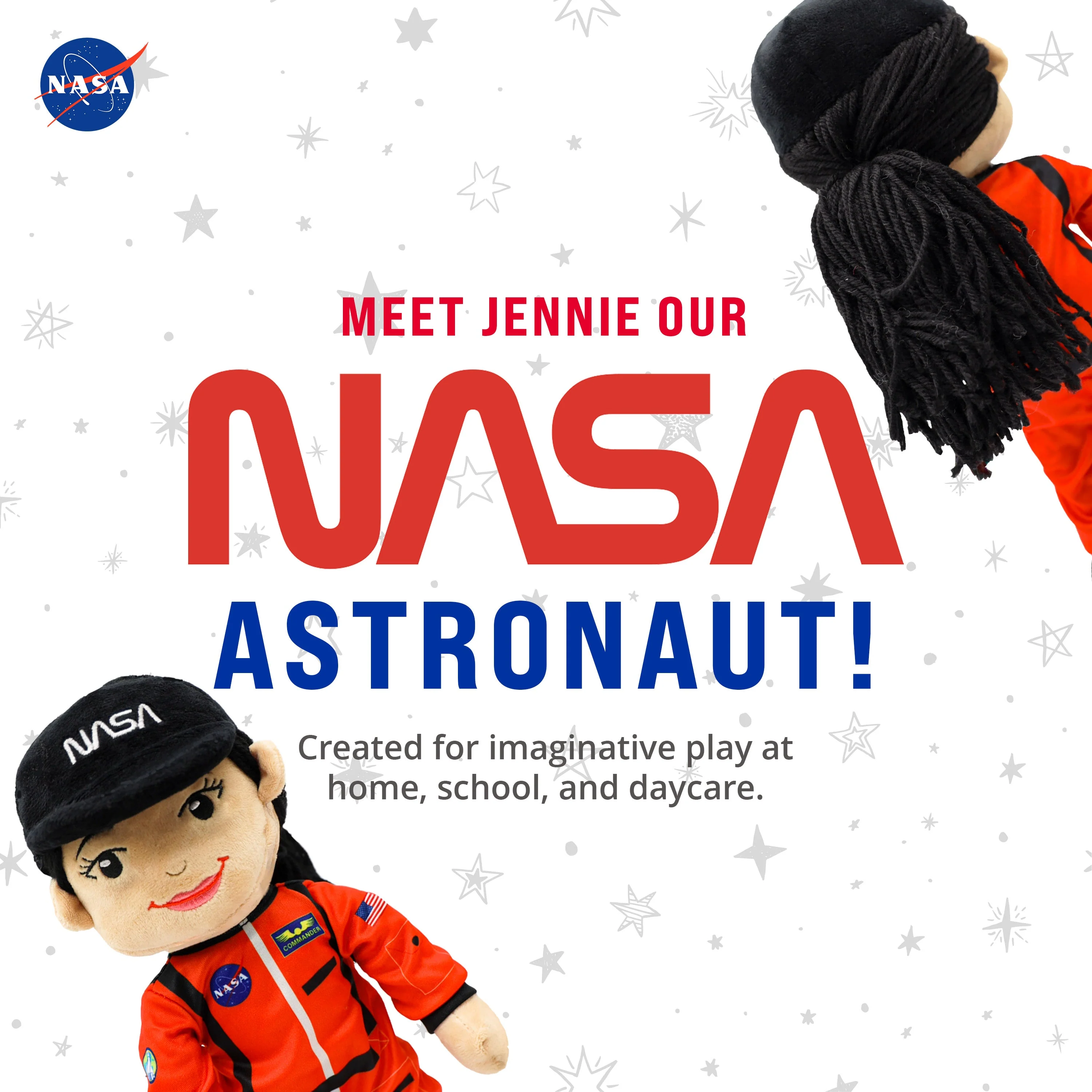 NASA Astronaut Jennie 14” Plush Figure - Image 3