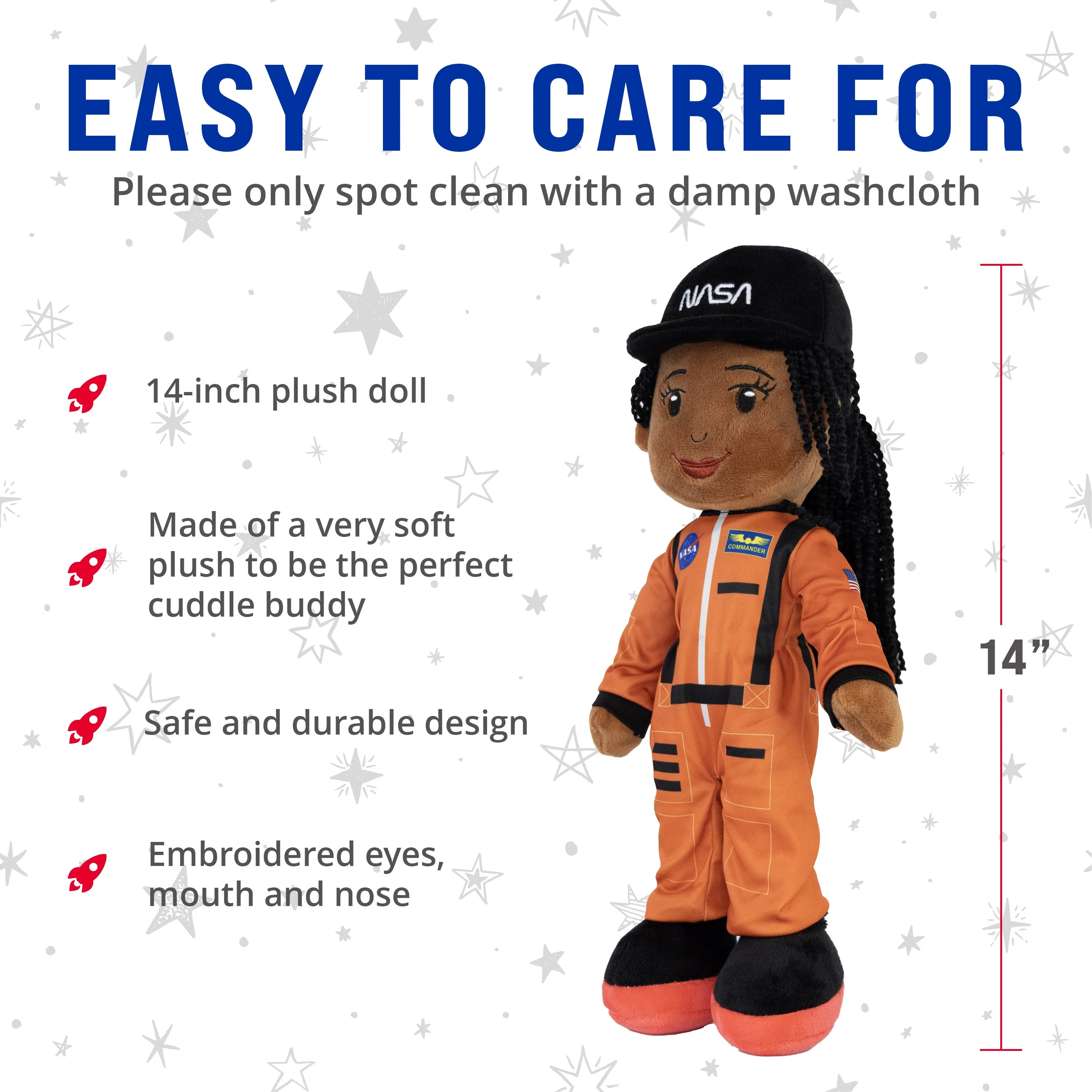NASA Astronaut Kaylie 14” Plush Figure - Image 4