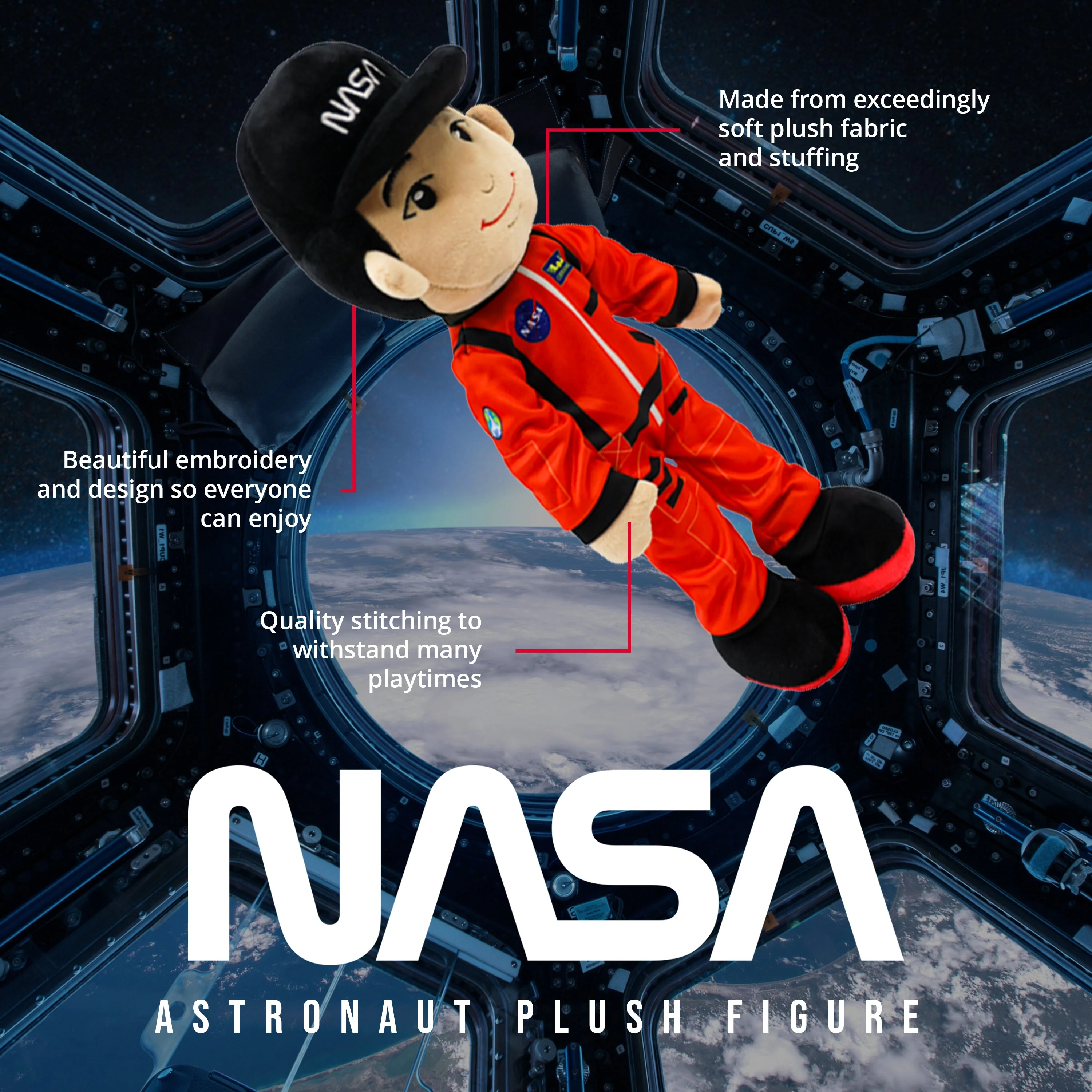NASA Astronaut Louie 14β Plush Figure - Image 2