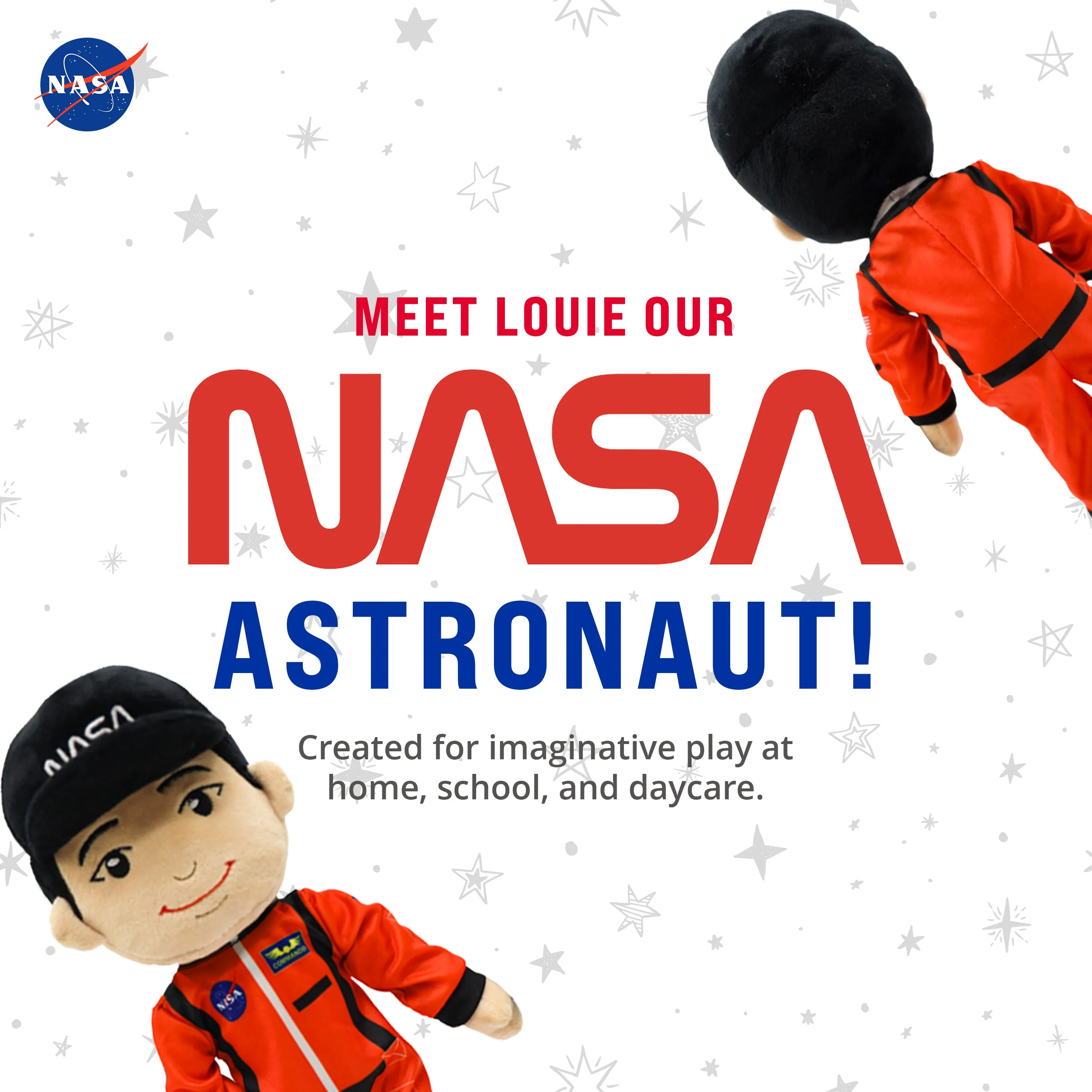 NASA Astronaut Louie 14β Plush Figure - Image 3